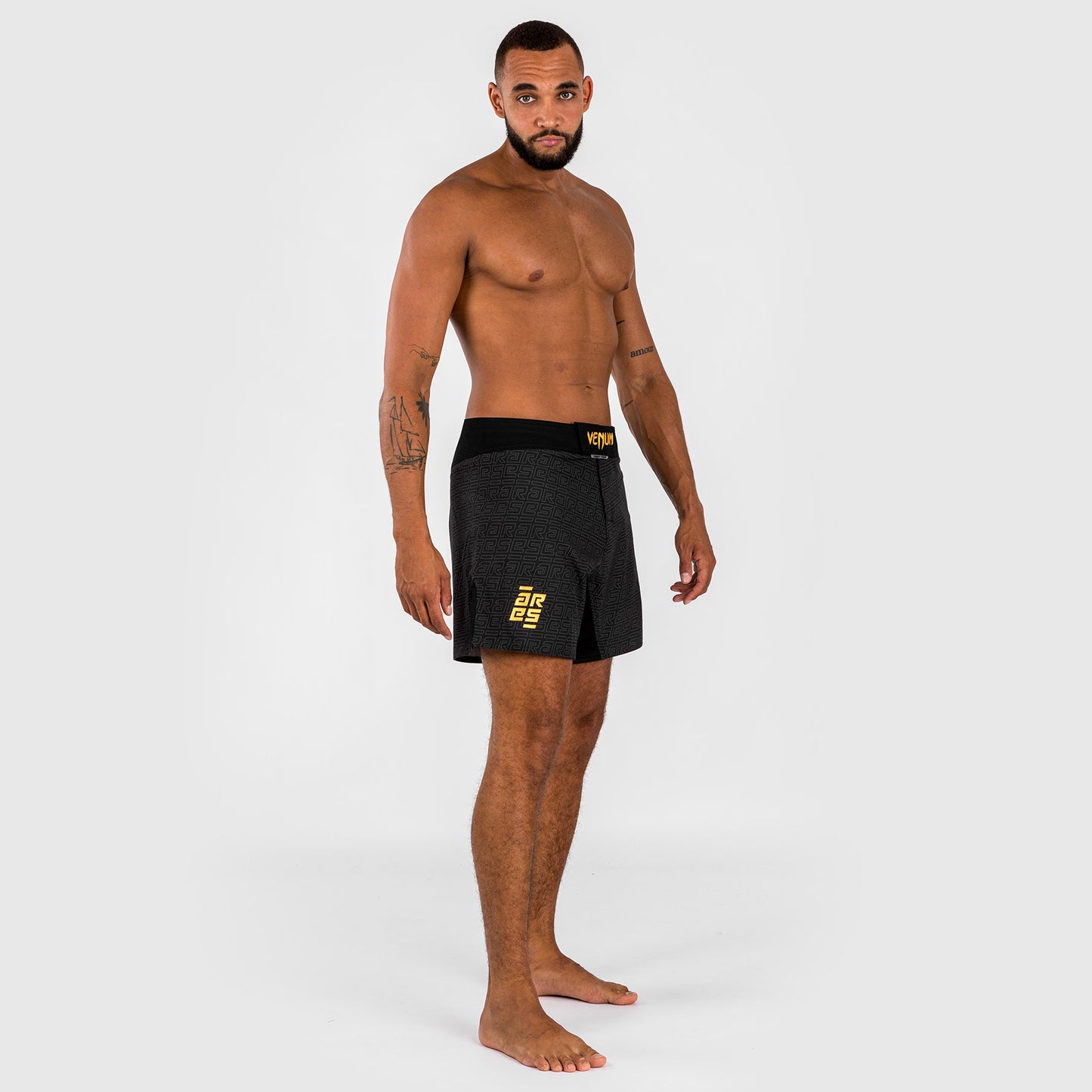 Short de combat pour Hommes Venum x Ares - Noir/Doré - product-type_Shorts de MMA