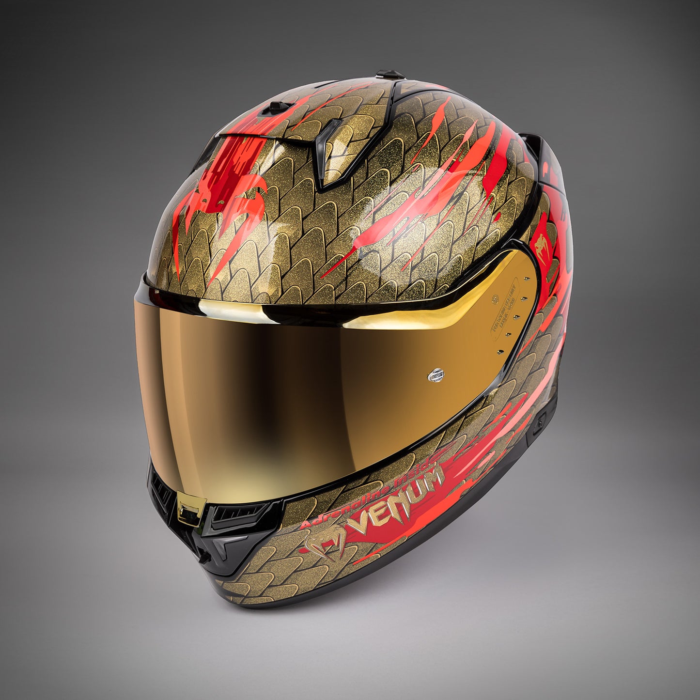 Casque de moto Venum x Shark SKWAL i3 - Rouge/Or - product-type_Casque de Moto