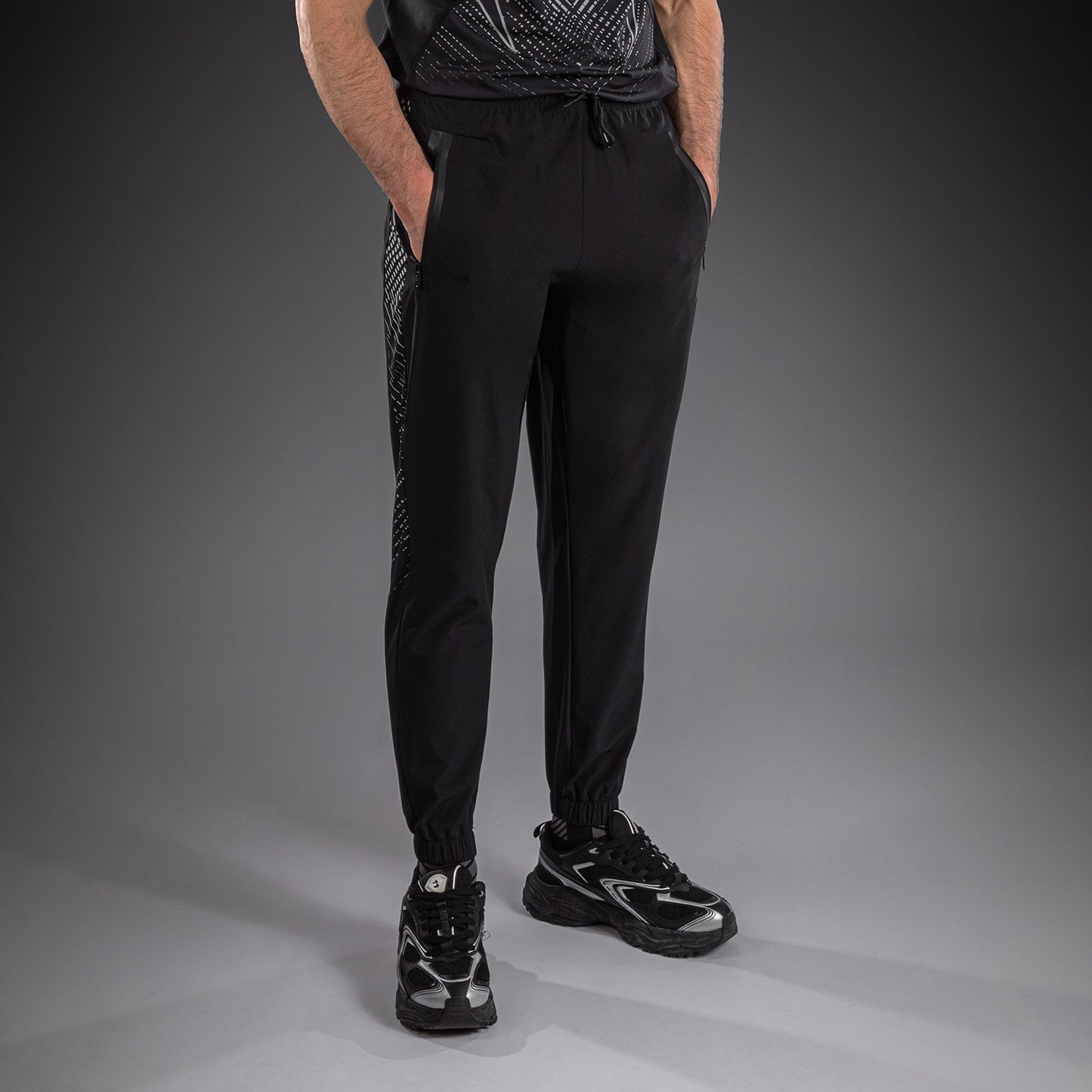 Pantalon de Jogging Venum Midnight Fury – Noir/Gris/Argent