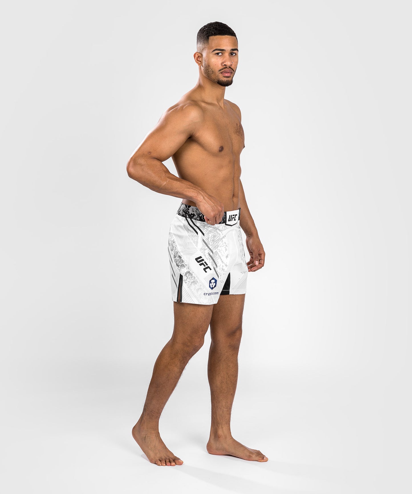 Short de combat personnalisé Coupe courte pour Hommes UFC Adrenaline by Venum Authentic Fight Night – Blanc - Shorts de MMA