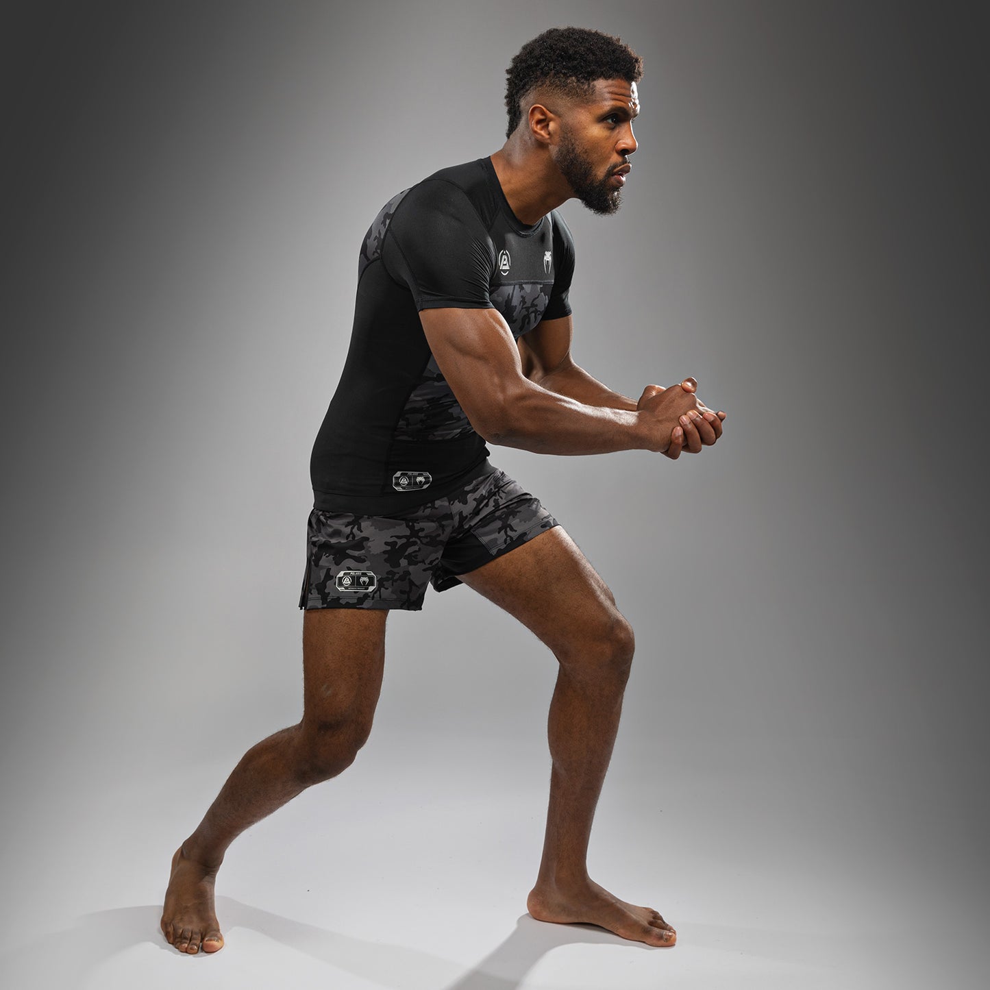 Rashguard manches courtes Venum x Polaris - Noir/Gris - product-type_T-Shirts de Compression