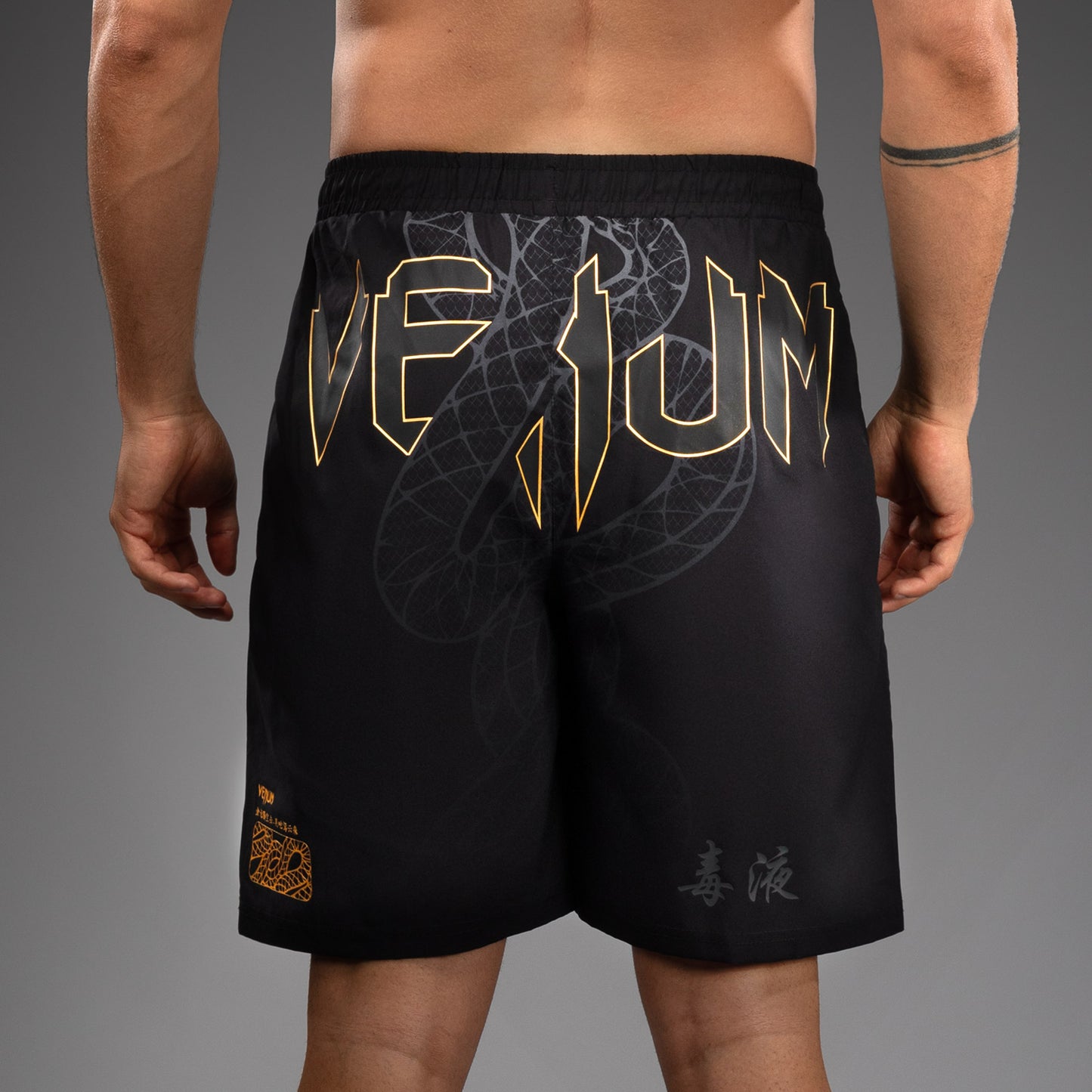 Short de Training Venum Serpenti – Noir/Argent/Or - product-type_Shorts de training