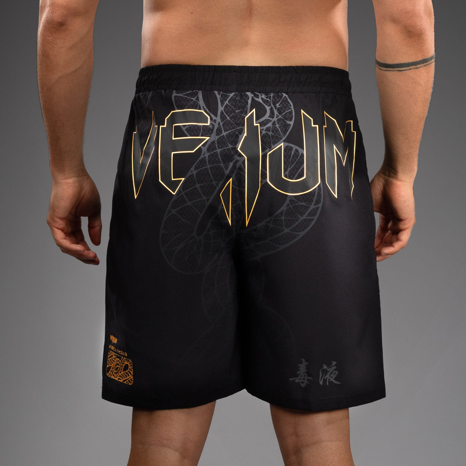 Short de Training Venum Serpenti – Noir/Argent/Or - product-type_Shorts de training