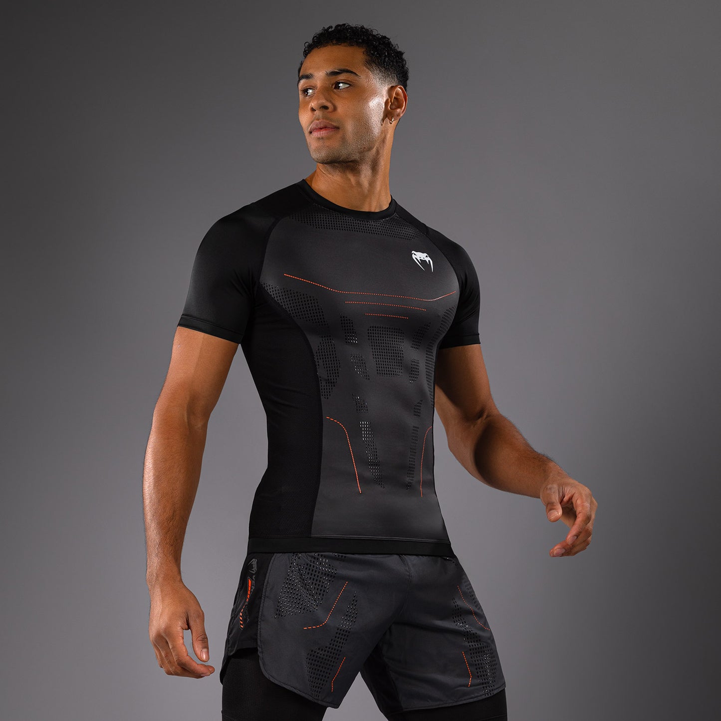 Rashguard Manches Courtes Venum Technical 3.0 - Graphite - product-type_T-Shirts de Compression