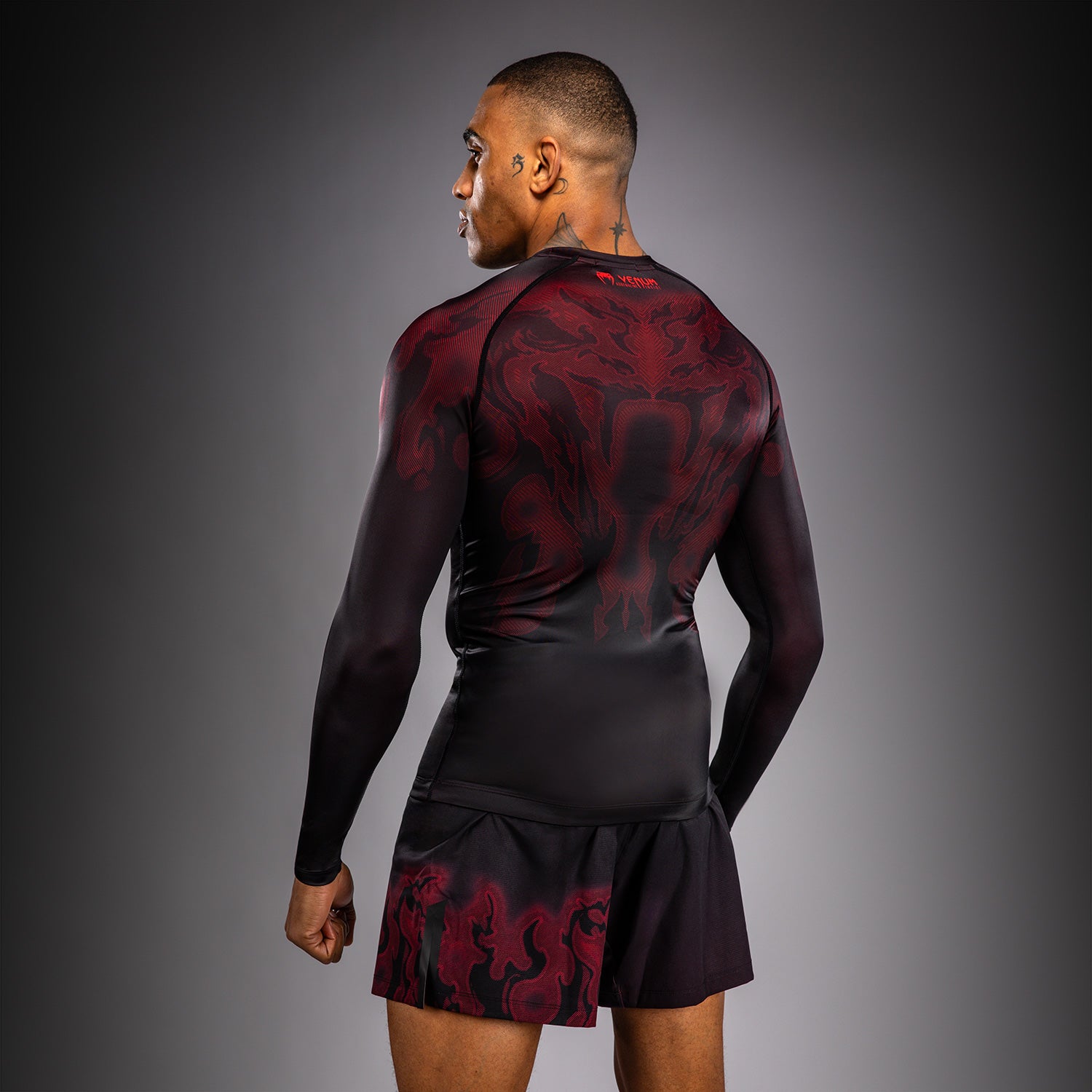 Rashguard à Manches Longues Venum Spectre – Noir/Rouge - product-type_T-Shirts de Compression