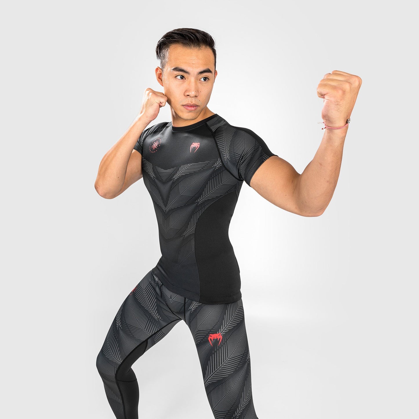 Rashguard Venum Phantom - Manches Courtes - Noir/Rouge - product-type_T-Shirts de Compression