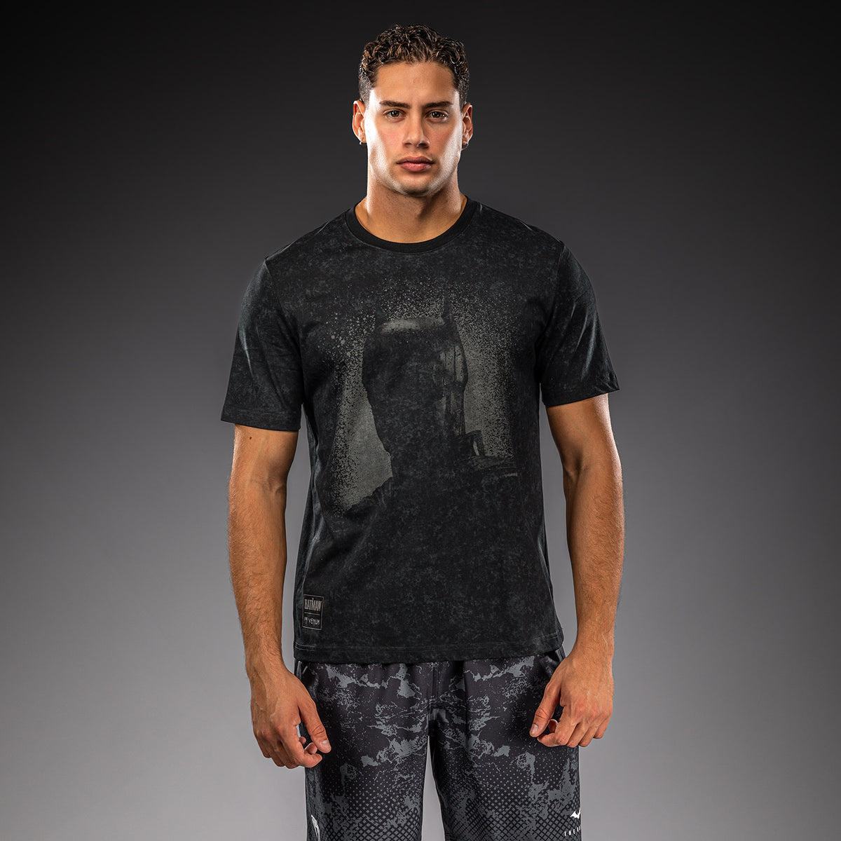 T-shirt en coton Venum x Batman - Noir/Gris