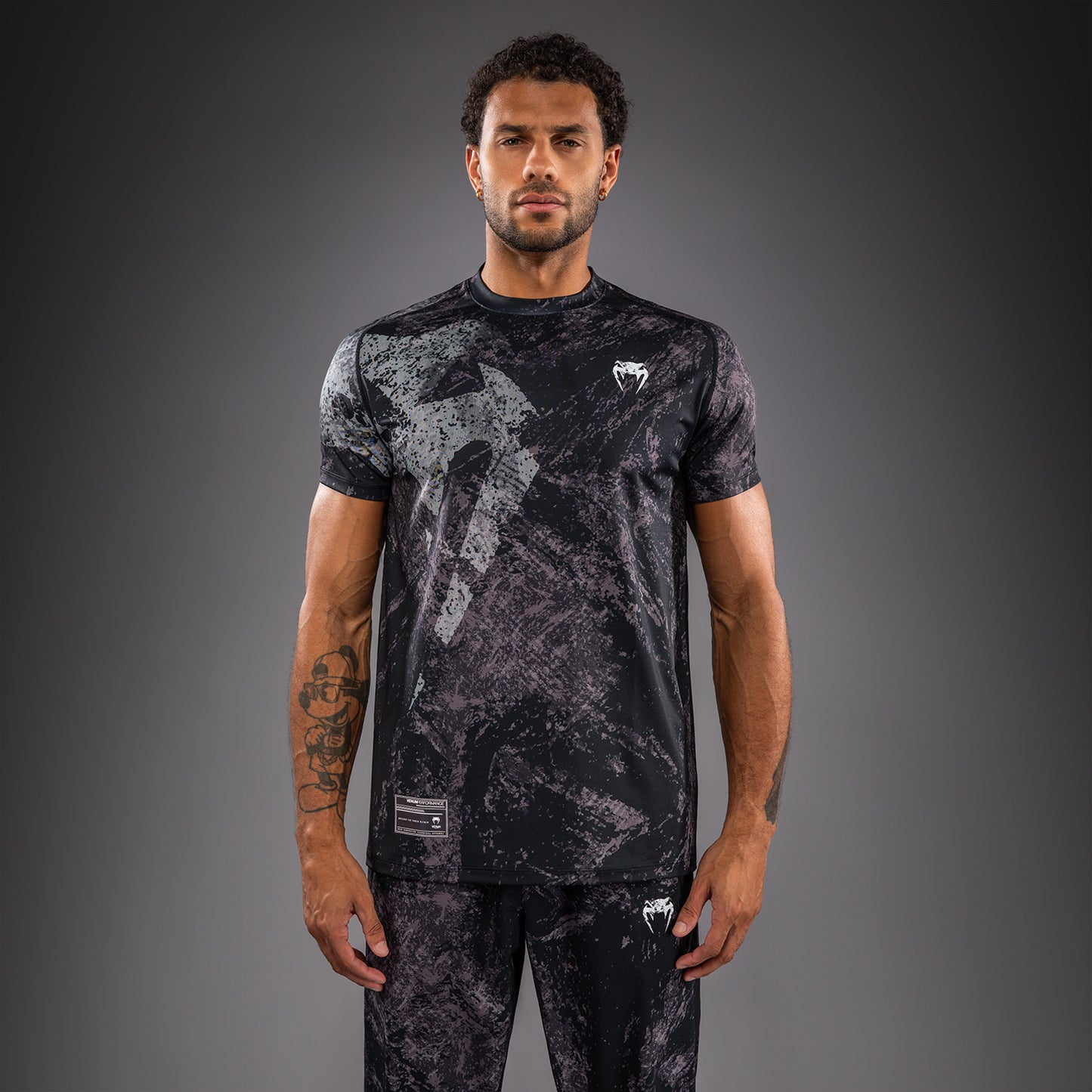 T-shirt Dry Tech Venum Rage & Workout - Noir/Gris