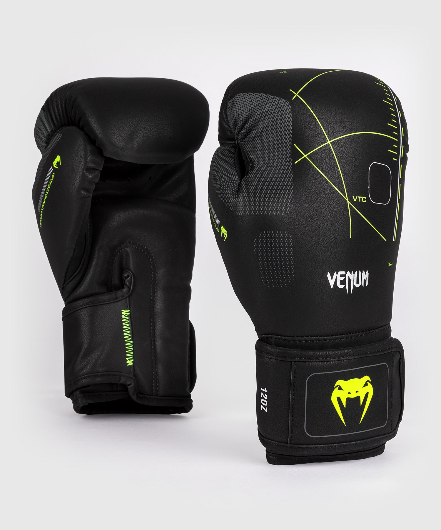 Gants de boxe Venum Training Camp 4.0 - Noir/Vert fluo - product-type_Gants de boxe
