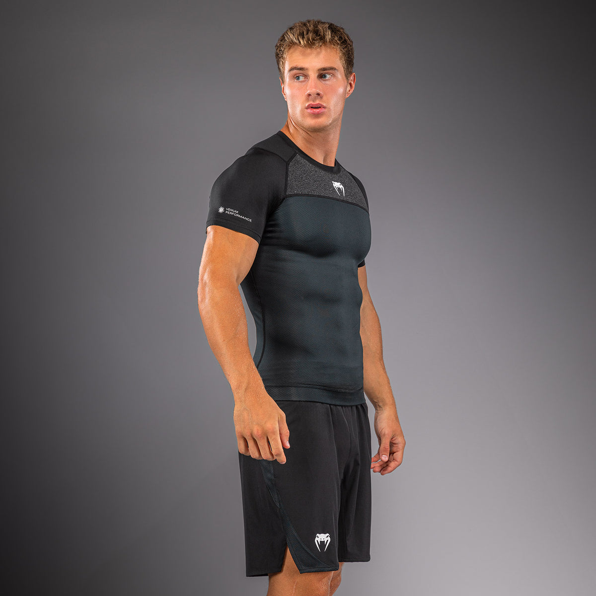 Rashguard manches courtes Venum G-Fit Scale - Noir