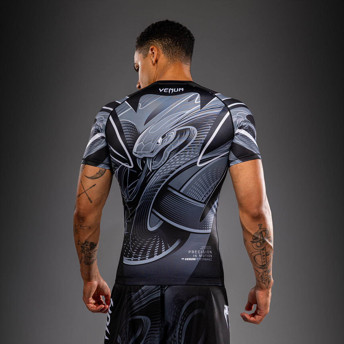 Rashguard manches courtes Venum Crimson Viper 2.0 - Noir/Gris
