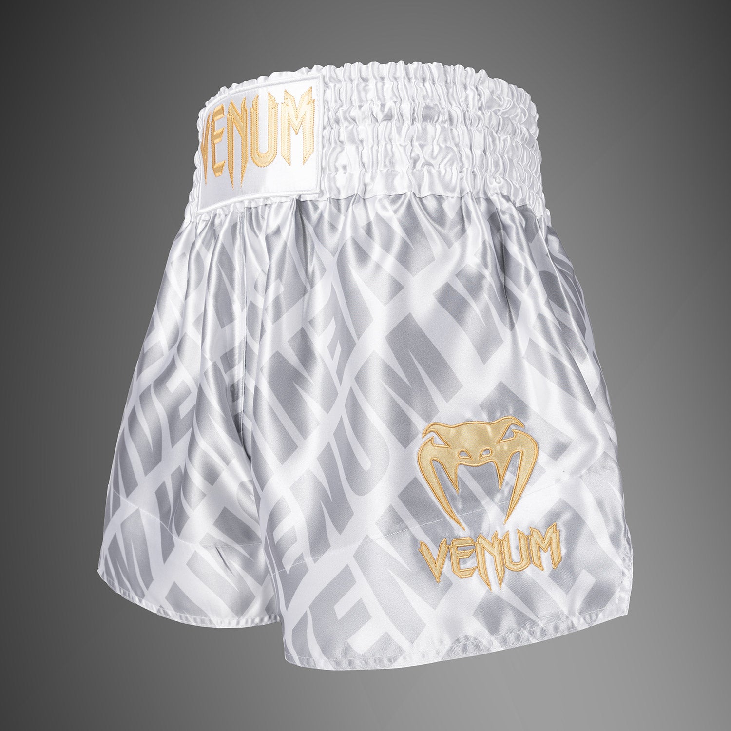 Short de Muay Thai Venum Contender XT – Blanc/Argent - product-type_Shorts de Muay Thai