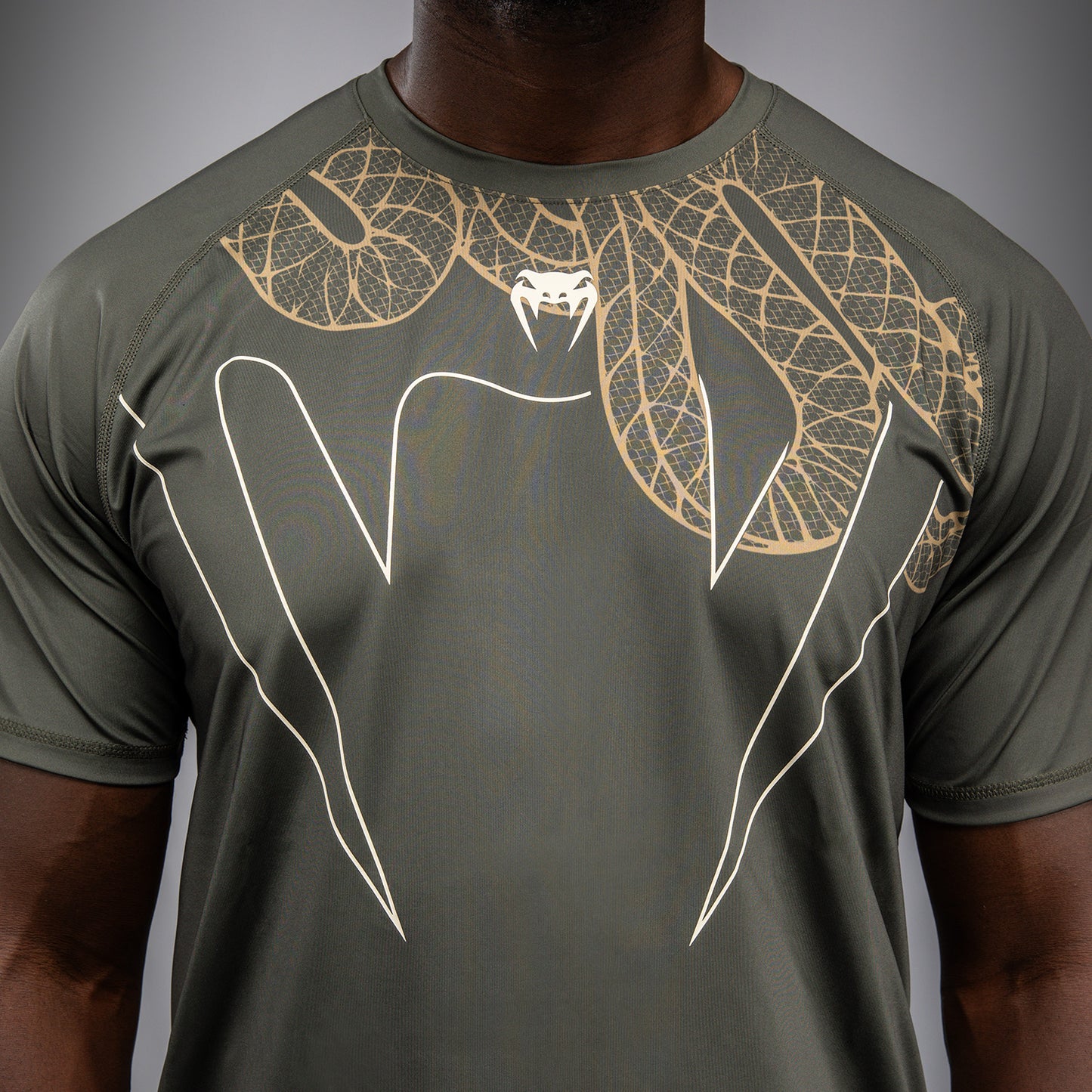 T-Shirt Venum Serpenti Dry-Tech – Kaki/Bronze/Ivoire - product-type_T-Shirts Dry Tech