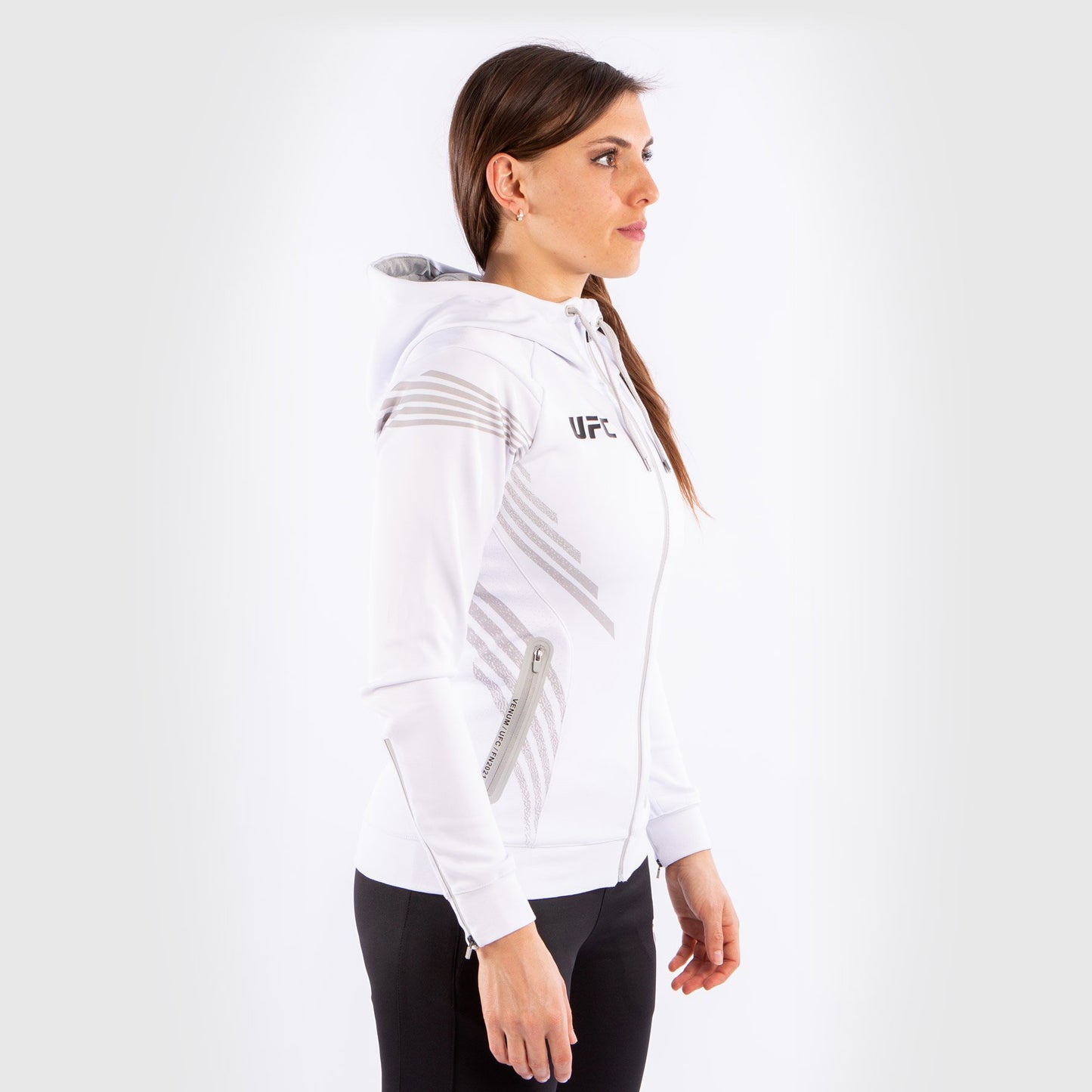 Sweatshirt à Capuche Femme Personnalisé UFC Venum Authentic Fight Night - Blanc - product-type_Vestes