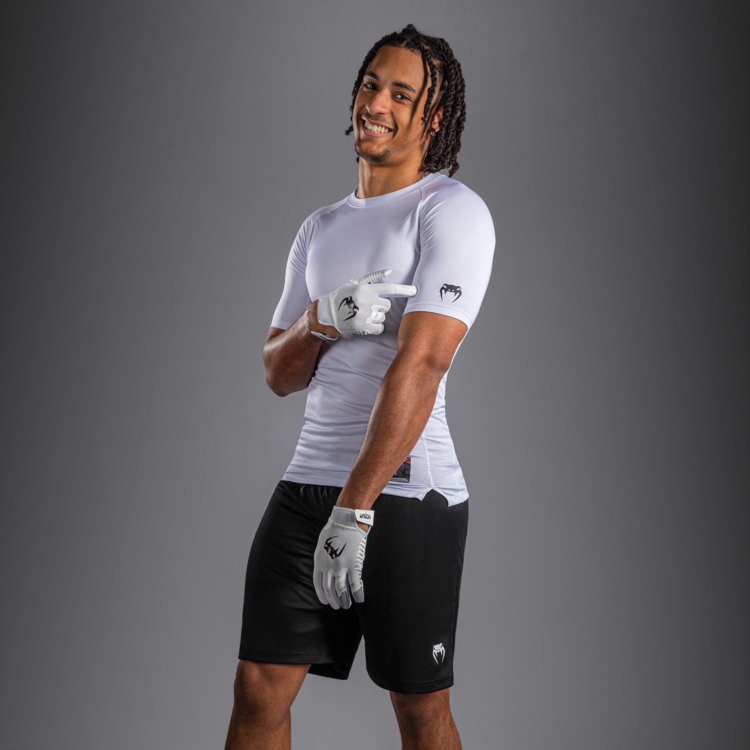 T-shirt de Compression Venum Lineup - Blanc/Noir - product-type_T-Shirts de Compression