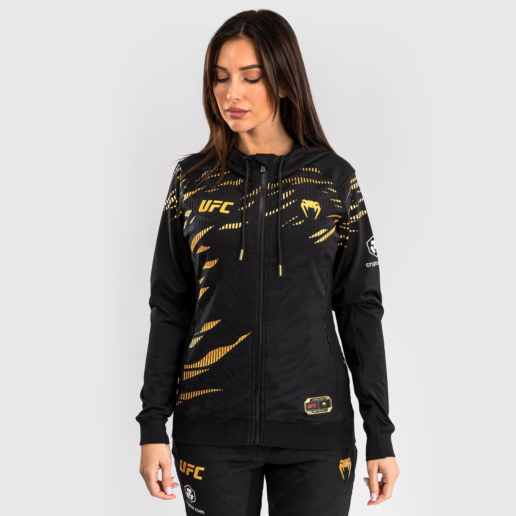 Sweatshirt à Capuche pour Femmes UFC Fusion by Venum Personnalisé Authentic Fight Night - Champion - product-type_Vestes