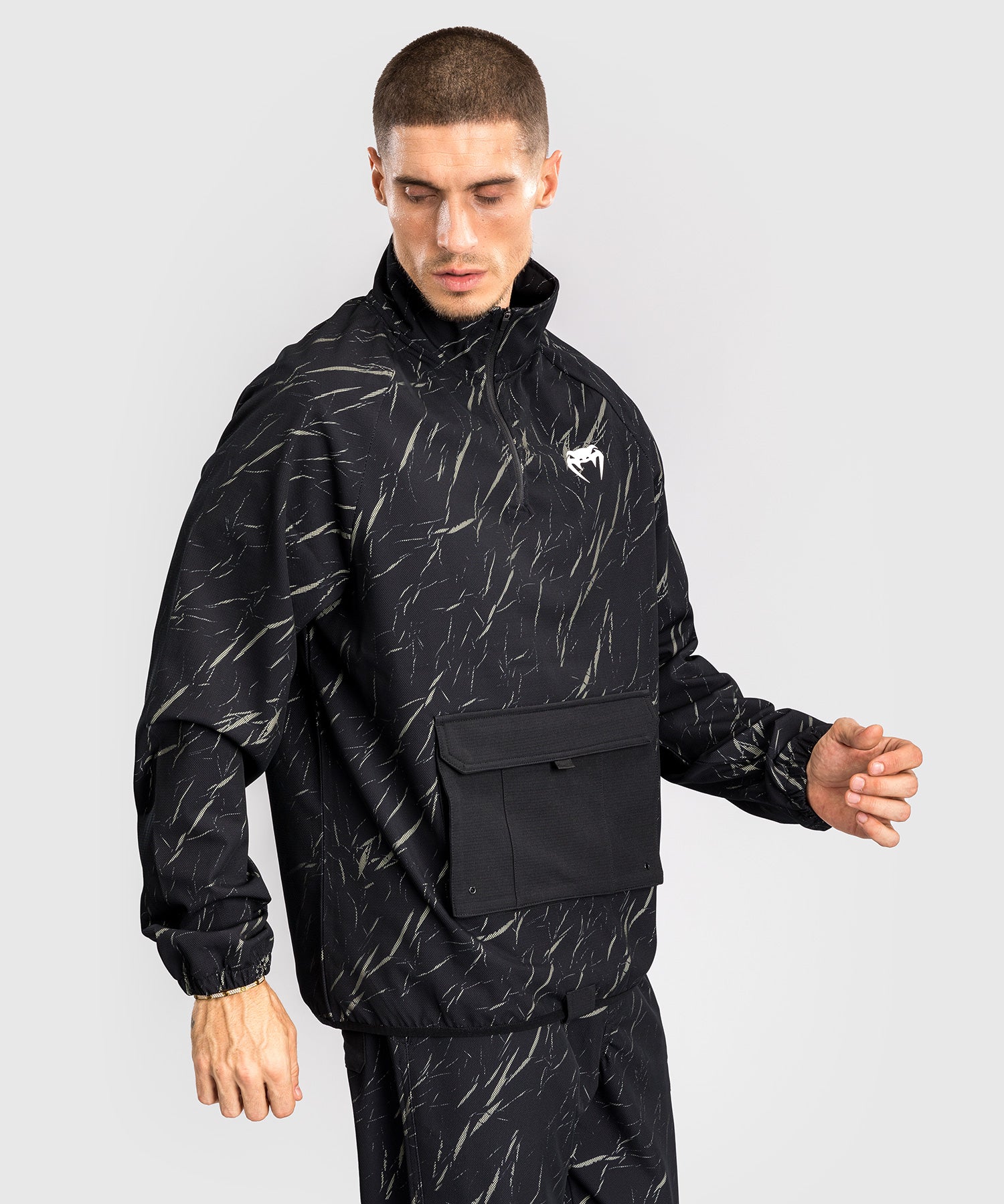 Veste de Survêtement Pour Hommes Venum Trooper - Noir/Beige - product-type_Sweatshirts