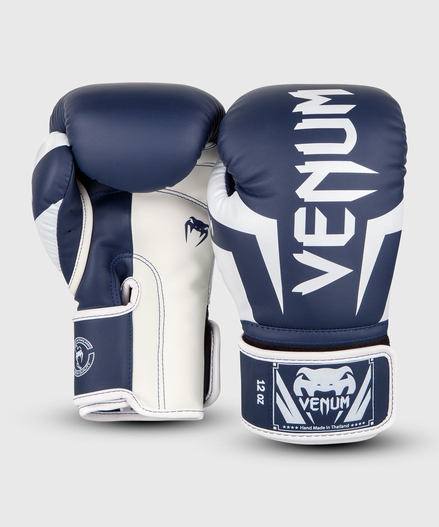 Gants de boxe Venum Elite - Blanc/Bleu Marine - product-type_Gants de boxe