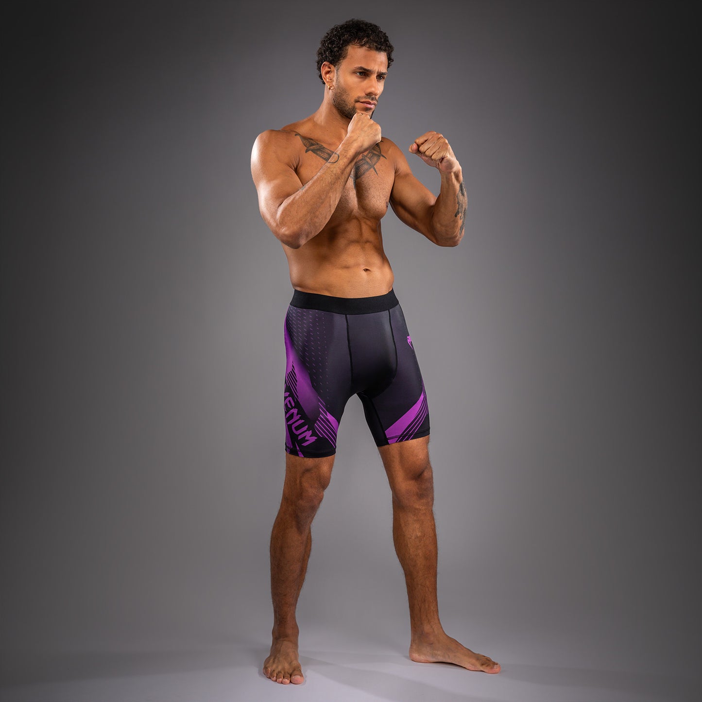 Short de Compression Venum No-Gi 6.0 - Noir/Violet