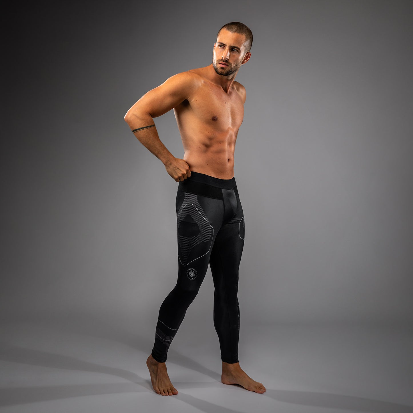 Pantalon de Compression Venum Nexus – Noir/Argent - product-type_Pantalons de Compression