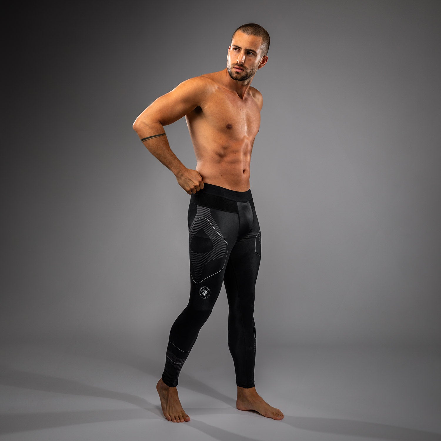 Pantalon de Compression Venum Nexus – Noir/Argent - product-type_Pantalons de Compression