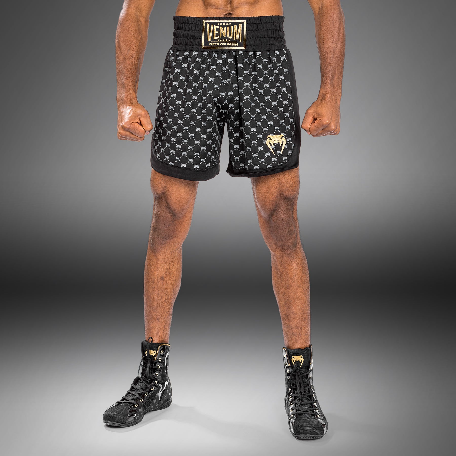 Short de Boxe Venum Monogram - Noir - product-type_Shorts de boxe