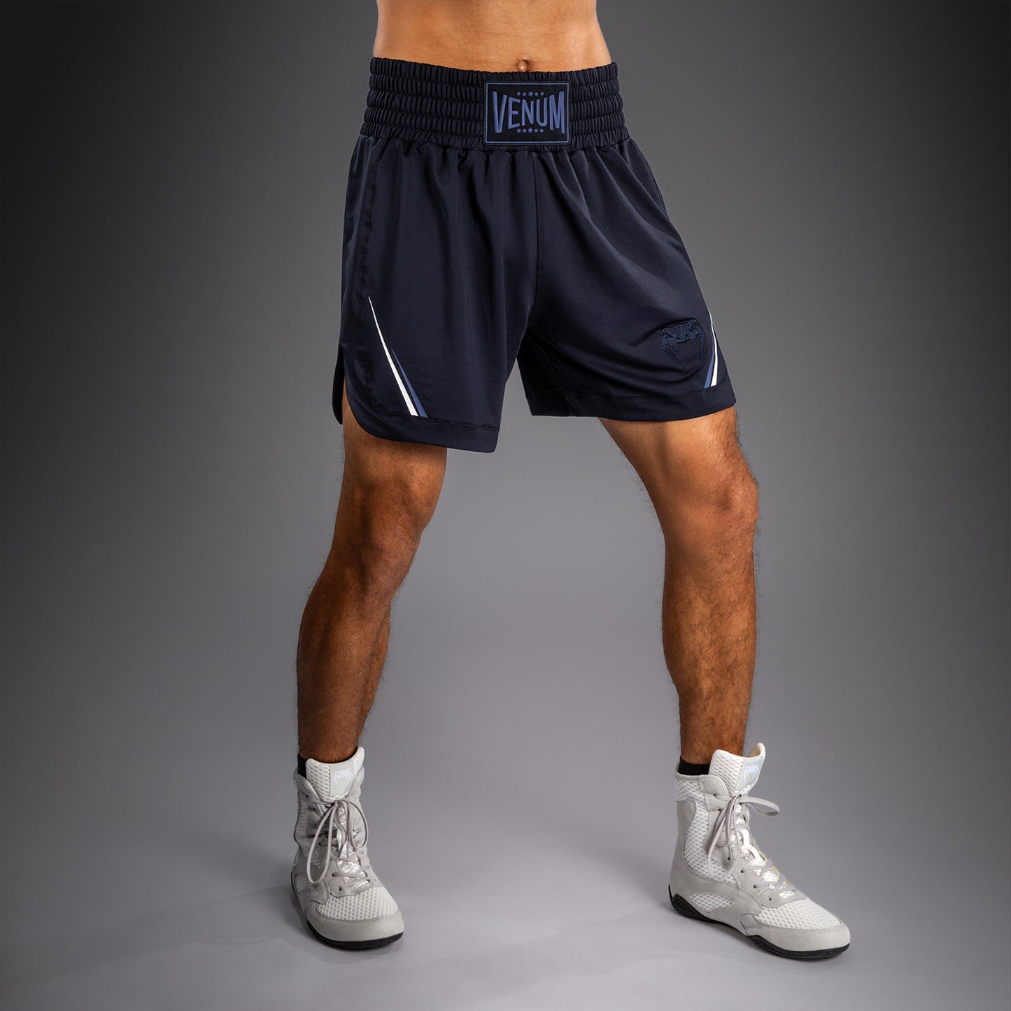 Short de Boxe Venum G-Core - Bleu Marine/Blanc