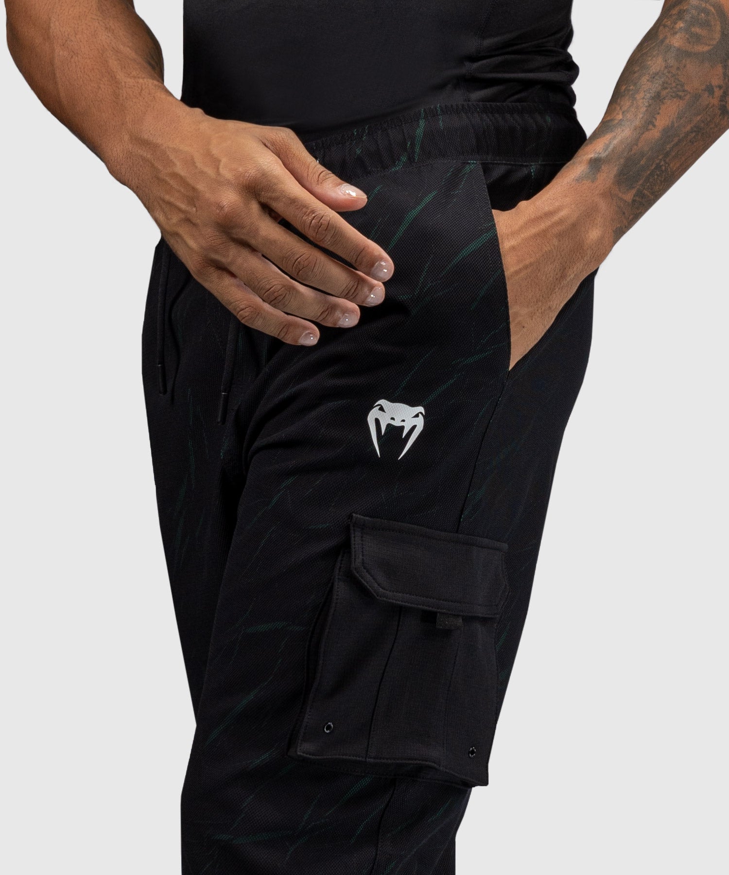 Jogging pour Hommes Venum Trooper - Noir/Vert - product-type_Pantalons de jogging