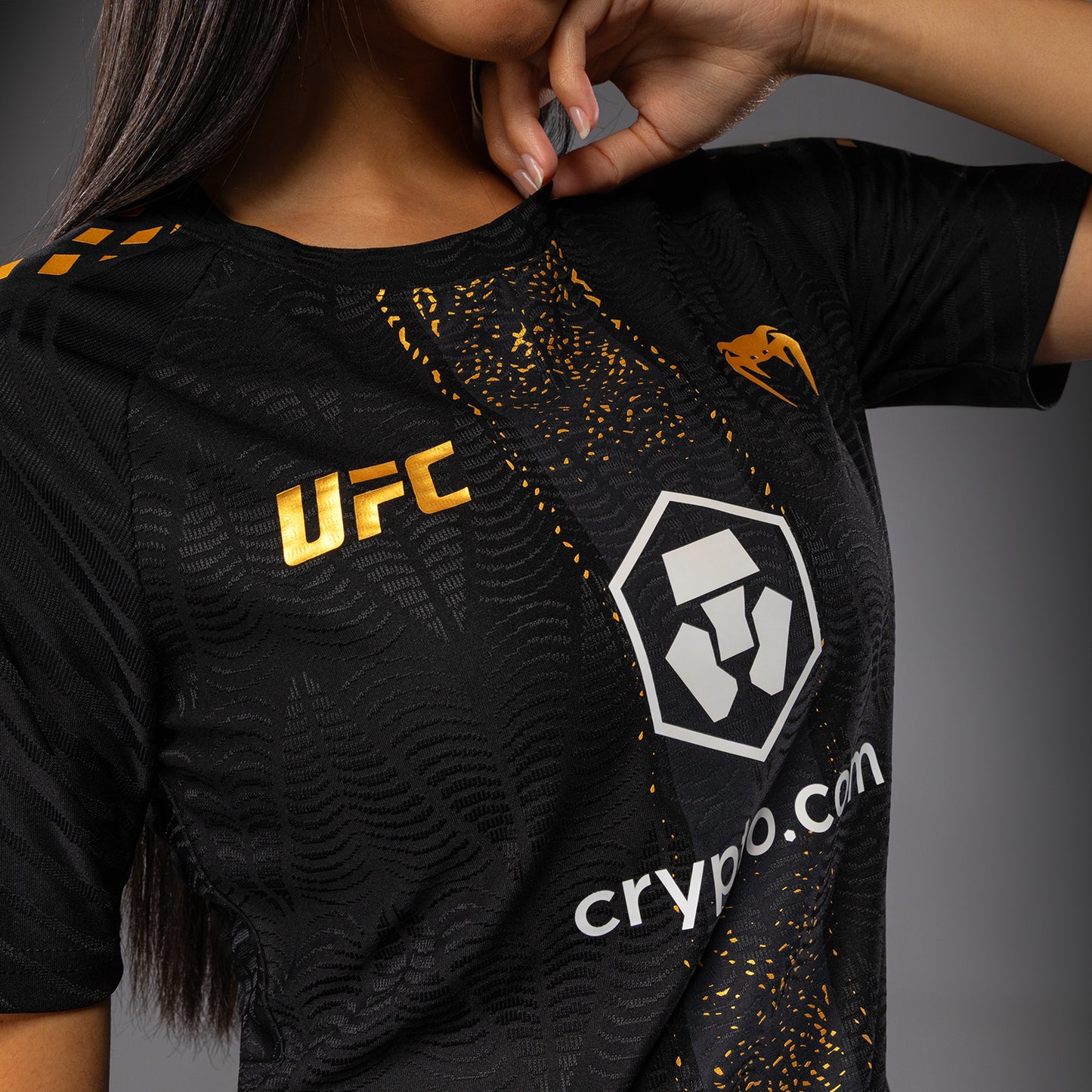 Maillot Officiel Walkout Femme Personnalisé UFC Zenith by Venum Authentic Fight Night - Champion