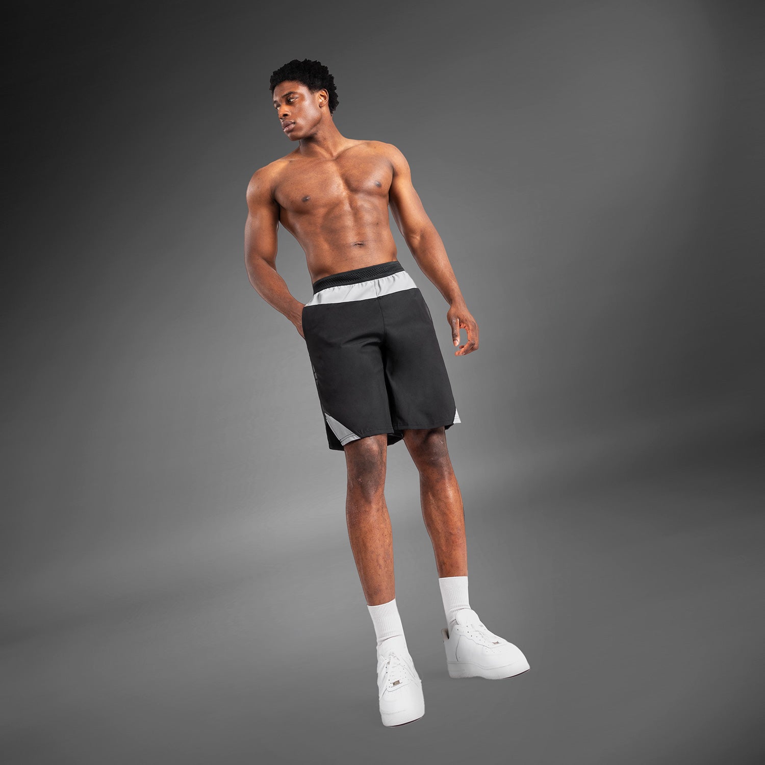 Short de training pour Hommes Venum Tempest - Noir/Gris - product-type_Shorts de training
