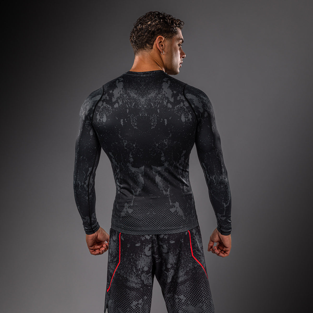 Rashguard à manches longues Venum x Batman - Noir/Gris/Rouge