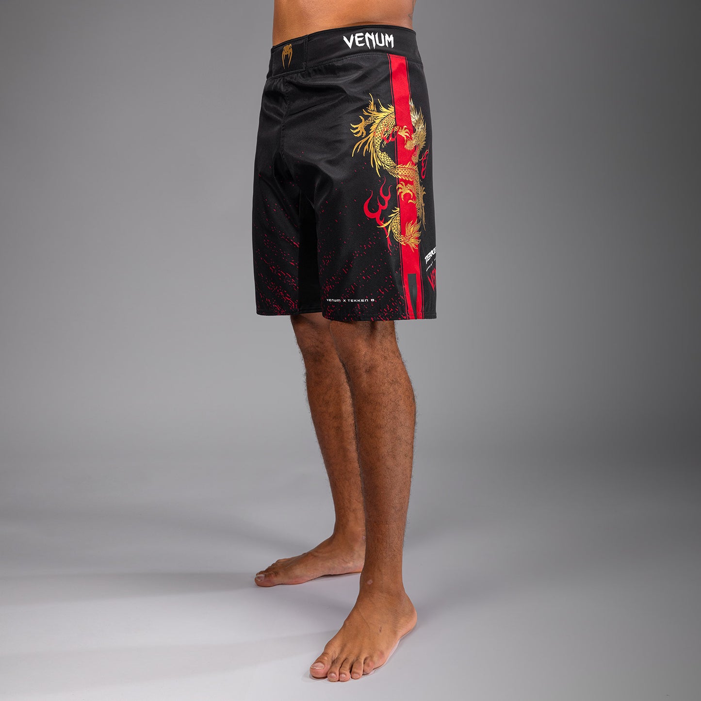Short de combat Venum x TEKKEN 8 - Marshall Law - Noir/Rouge/Or - product-type_Shorts de MMA