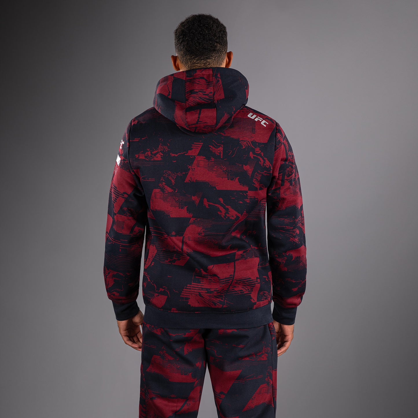 Sweat à capuche Homme UFC Zenith by Venum Authentic Fight Week - Bleu marine/Bordeaux/Argent - product-type_Sweatshirts