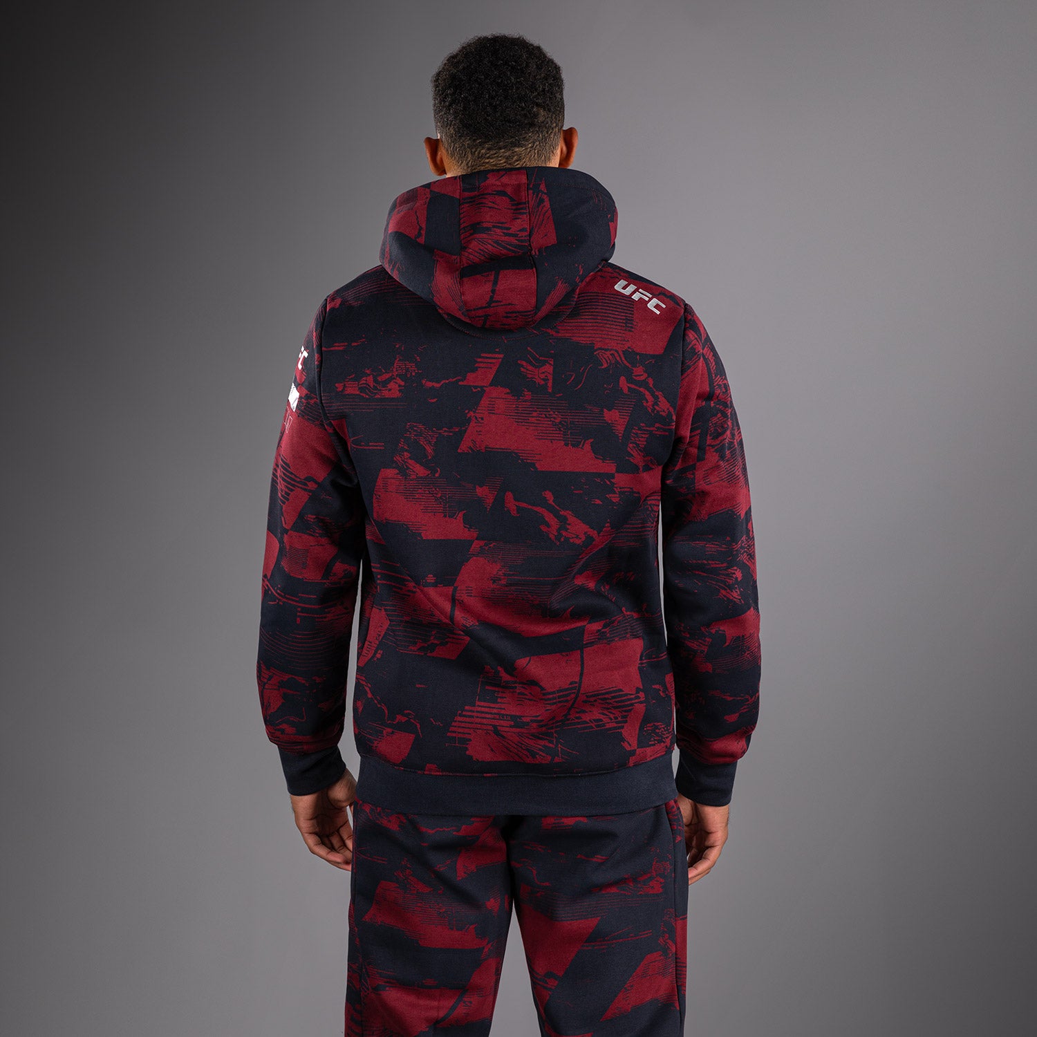 Sweat à capuche Homme UFC Zenith by Venum Authentic Fight Week - Bleu marine/Bordeaux/Argent - product-type_Sweatshirts