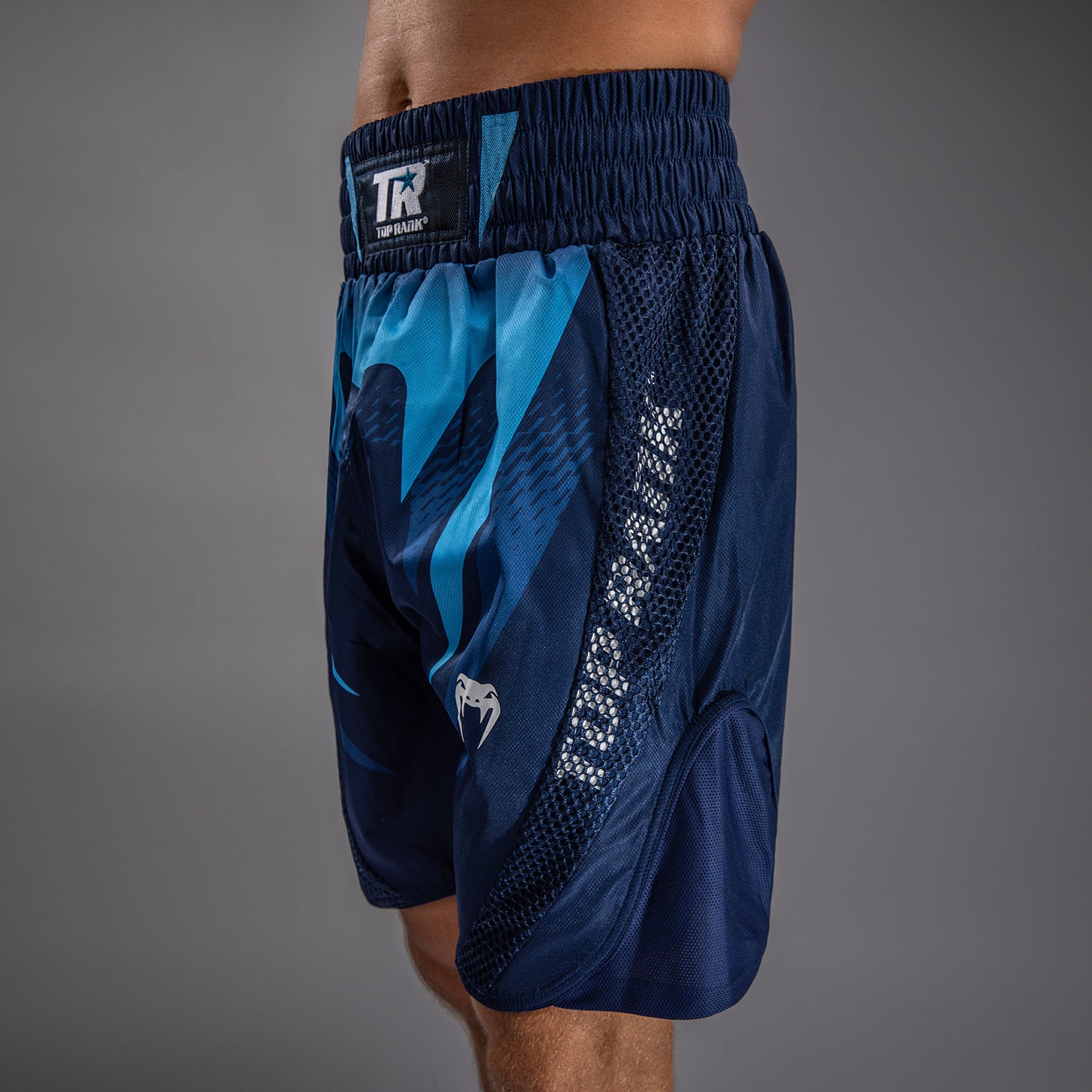 Short de Boxe Venum x Top Rank Original pour Hommes - Bleu Marine - product-type_Shorts de boxe