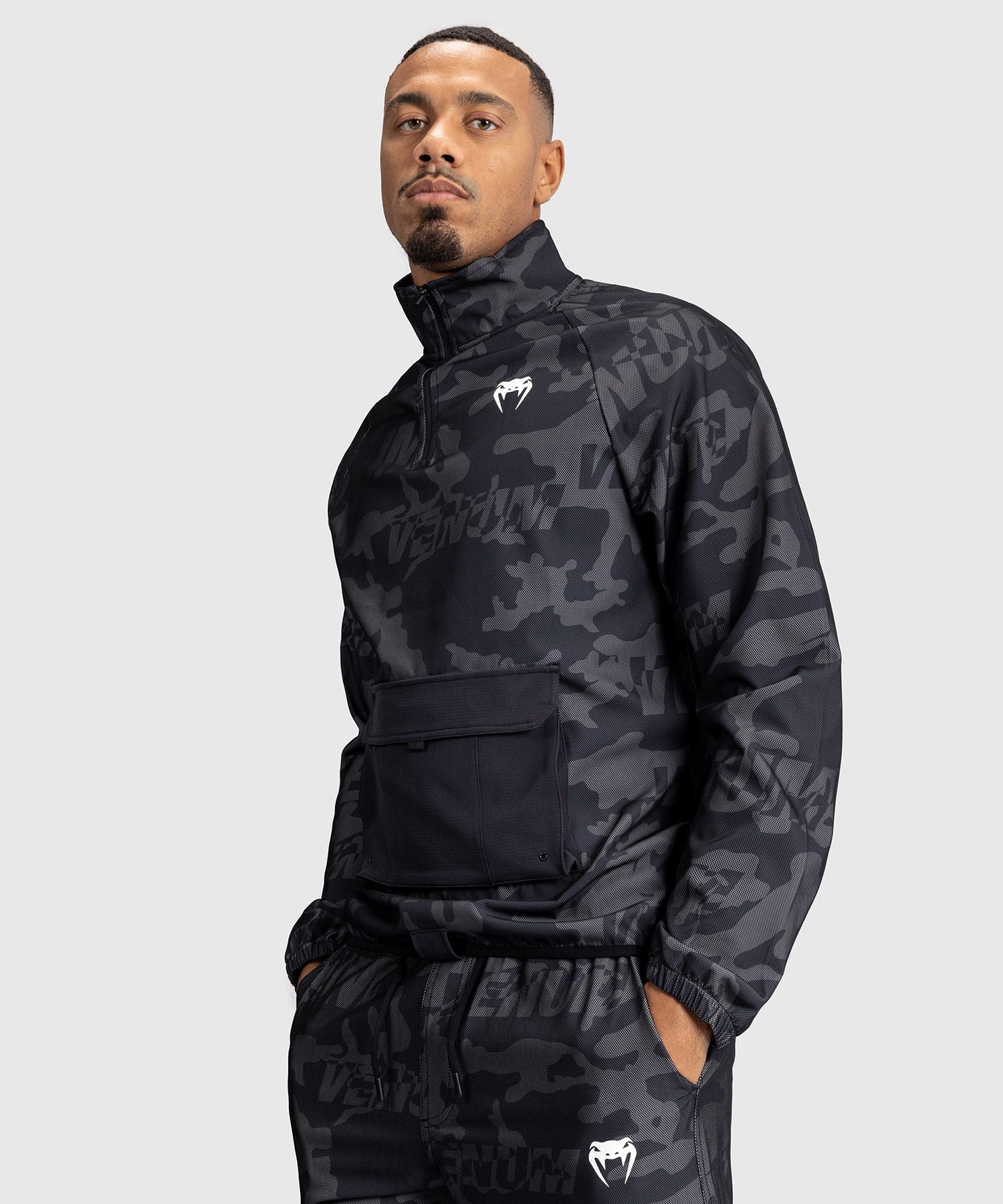 Veste de Survêtement Pour Hommes Venum Trooper - Noir/Charbon - product-type_Sweatshirts