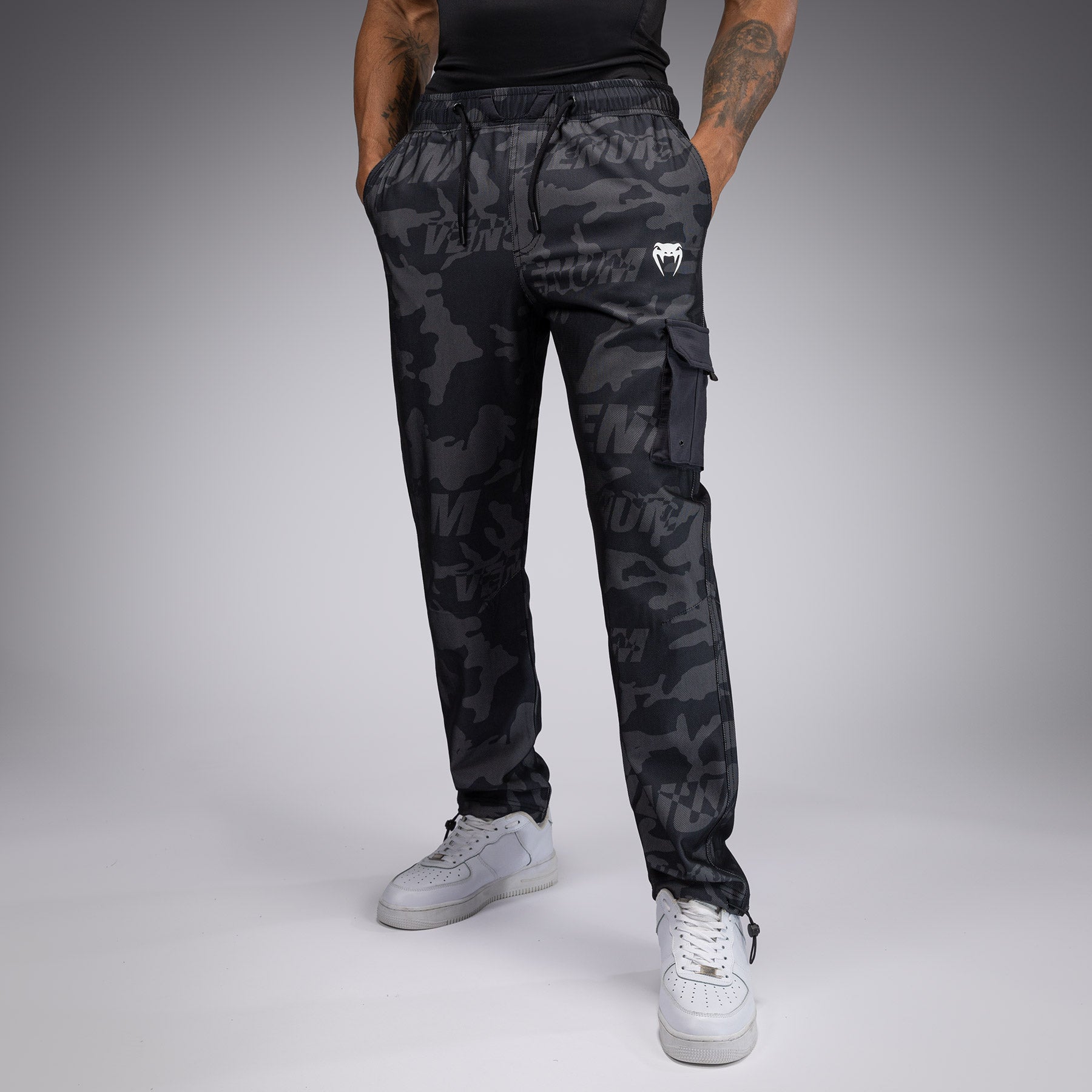 Jogging pour Hommes Venum Trooper - Noir/Charbon - product-type_Pantalons de jogging