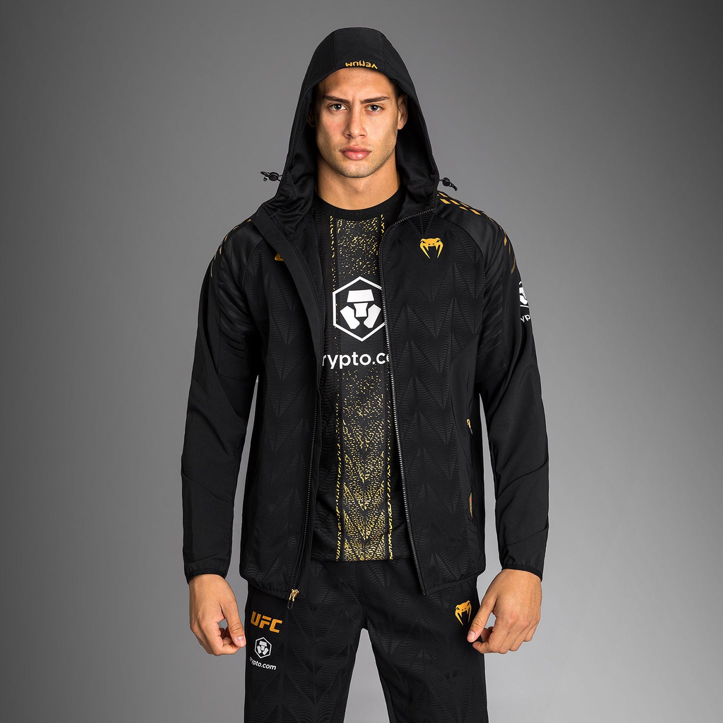 Sweat à capuche Walkout Homme Personnalisé UFC Zenith by Venum Authentic Fight Night - Champion
