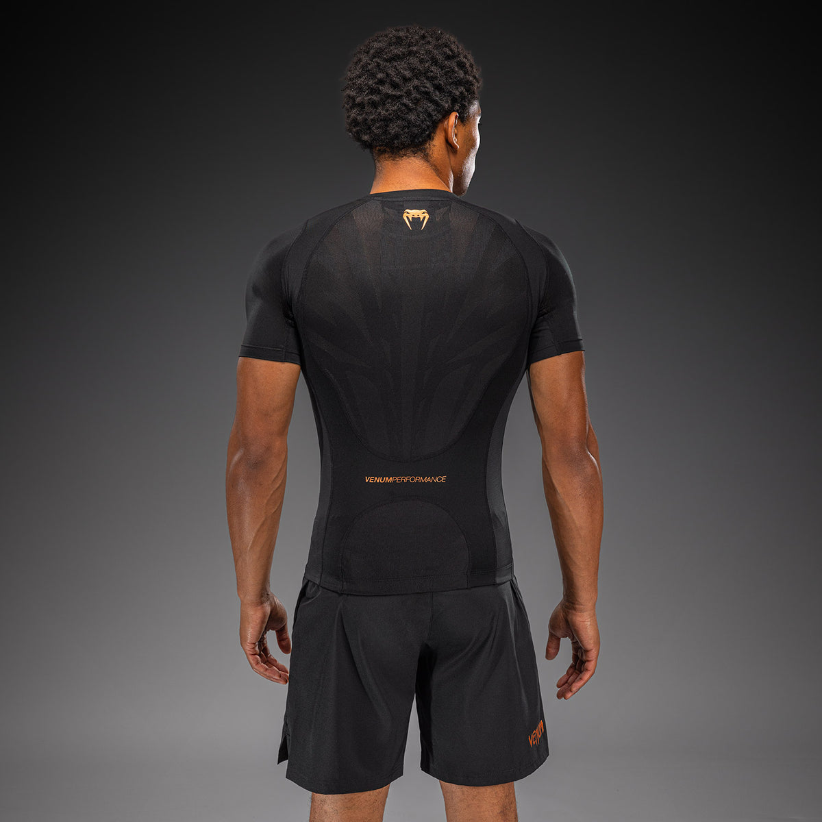 Rashguard manches courtes Venum G-Fit Revolution - Noir/Cuivre