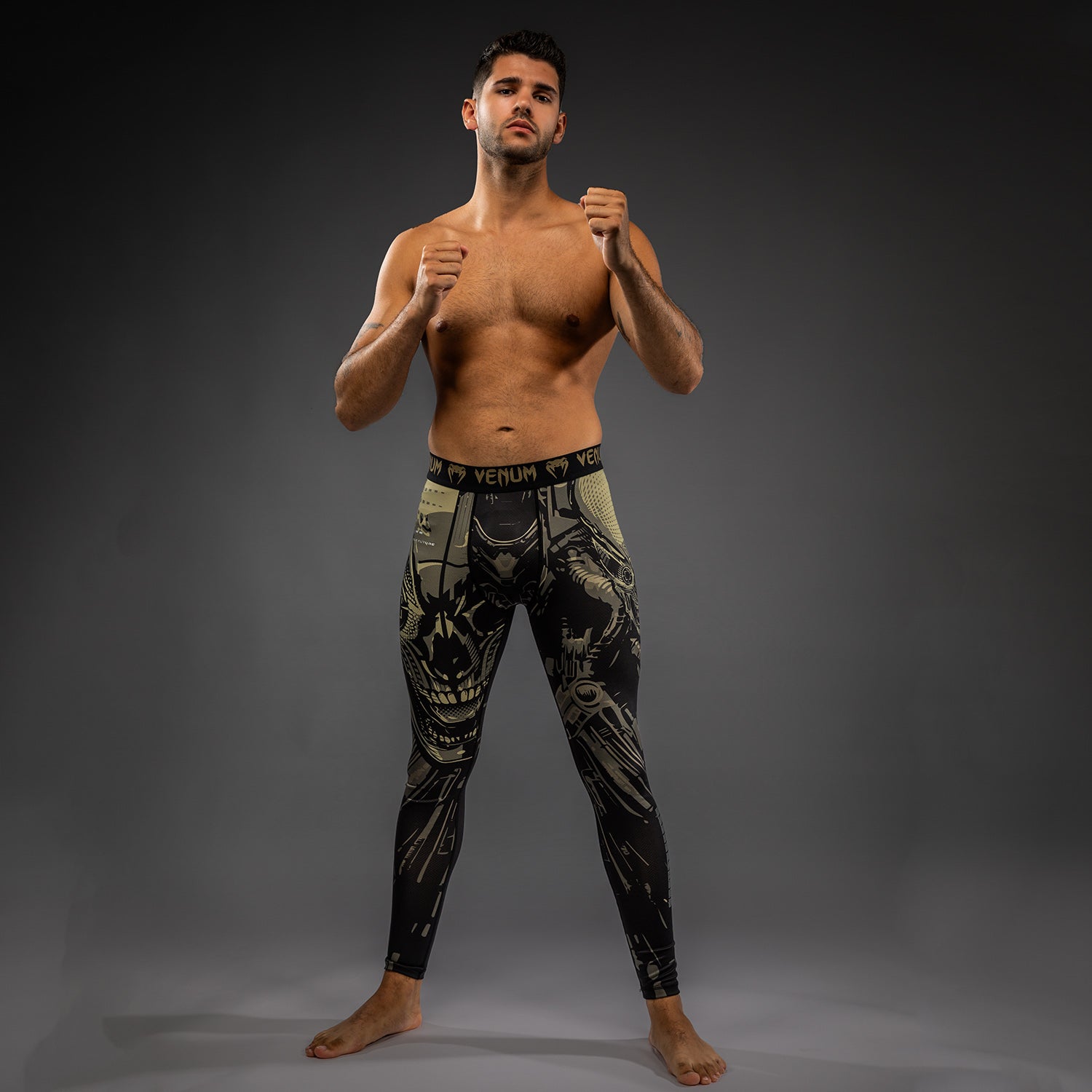 Pantalon de compression Venum Invader - Noir/Sable - product-type_Pantalons de Compression