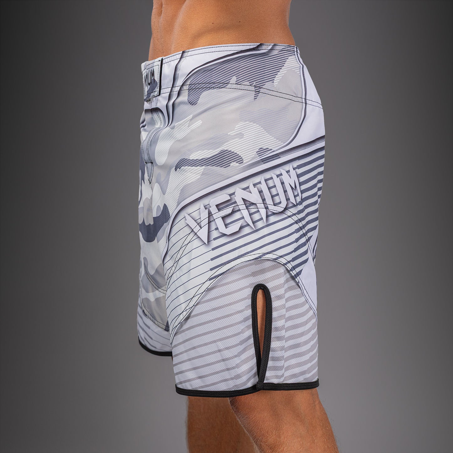 Short de Combat Venum Camo Hero - Blanc/Gris Clair
