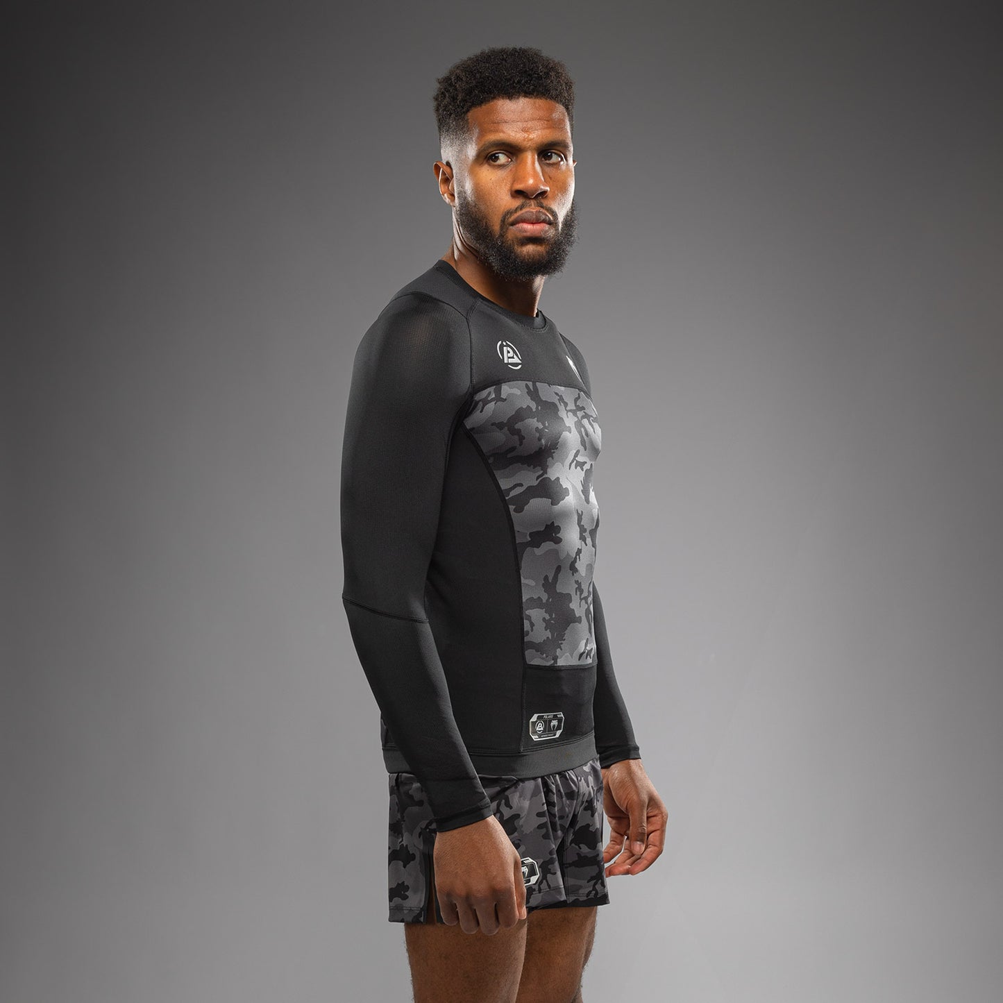 Rashguard manches longues Venum x Polaris - Noir/Gris - product-type_T-Shirts de Compression