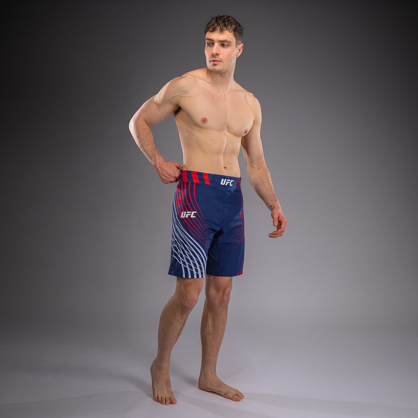 Official UFC Freedom 250 by Venum Authentic Fight Night Short de combat coupe longue pour homme - Bleu - product-type_Shorts de MMA