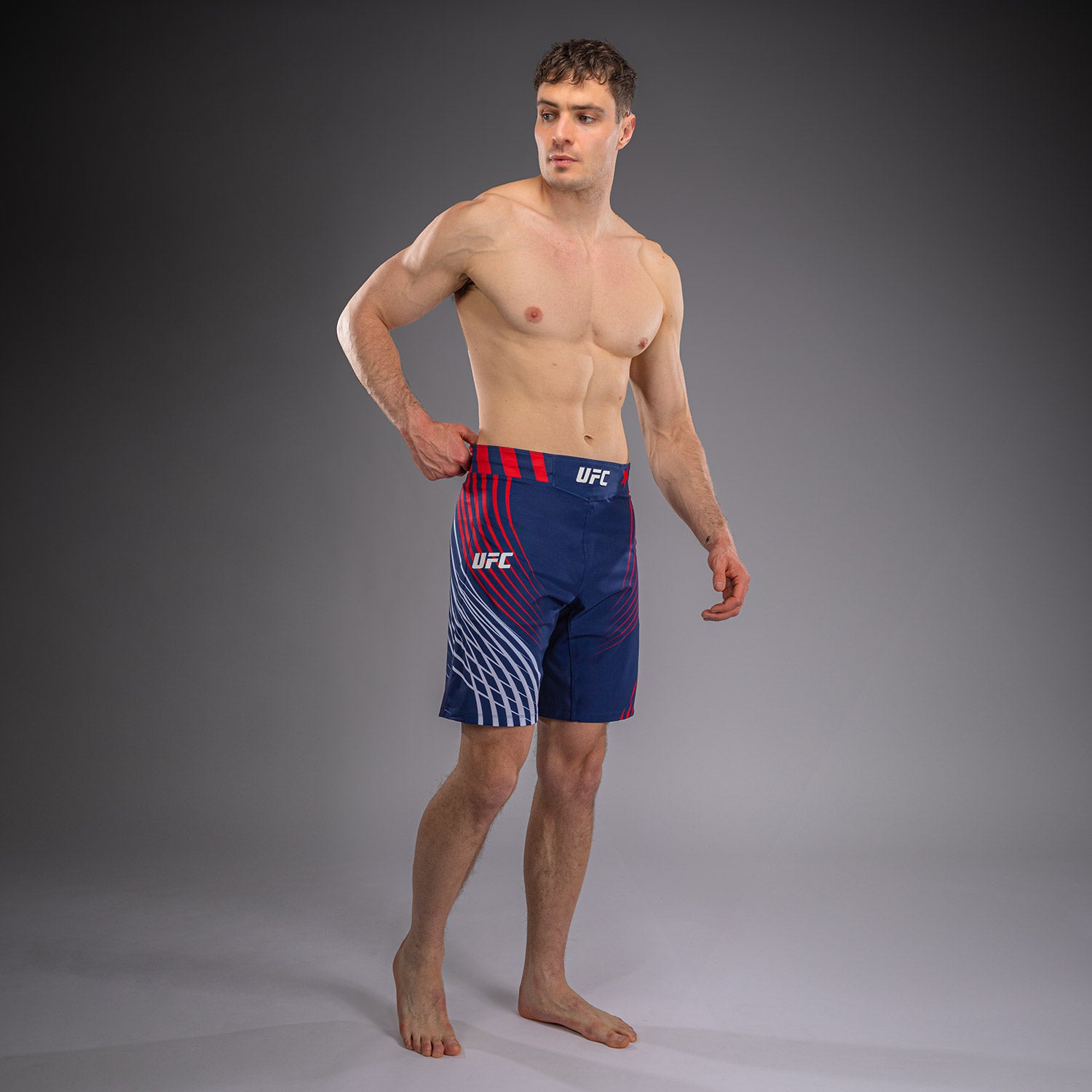 Official UFC Freedom 250 by Venum Authentic Fight Night Short de combat coupe longue pour homme - Bleu - product-type_Shorts de MMA