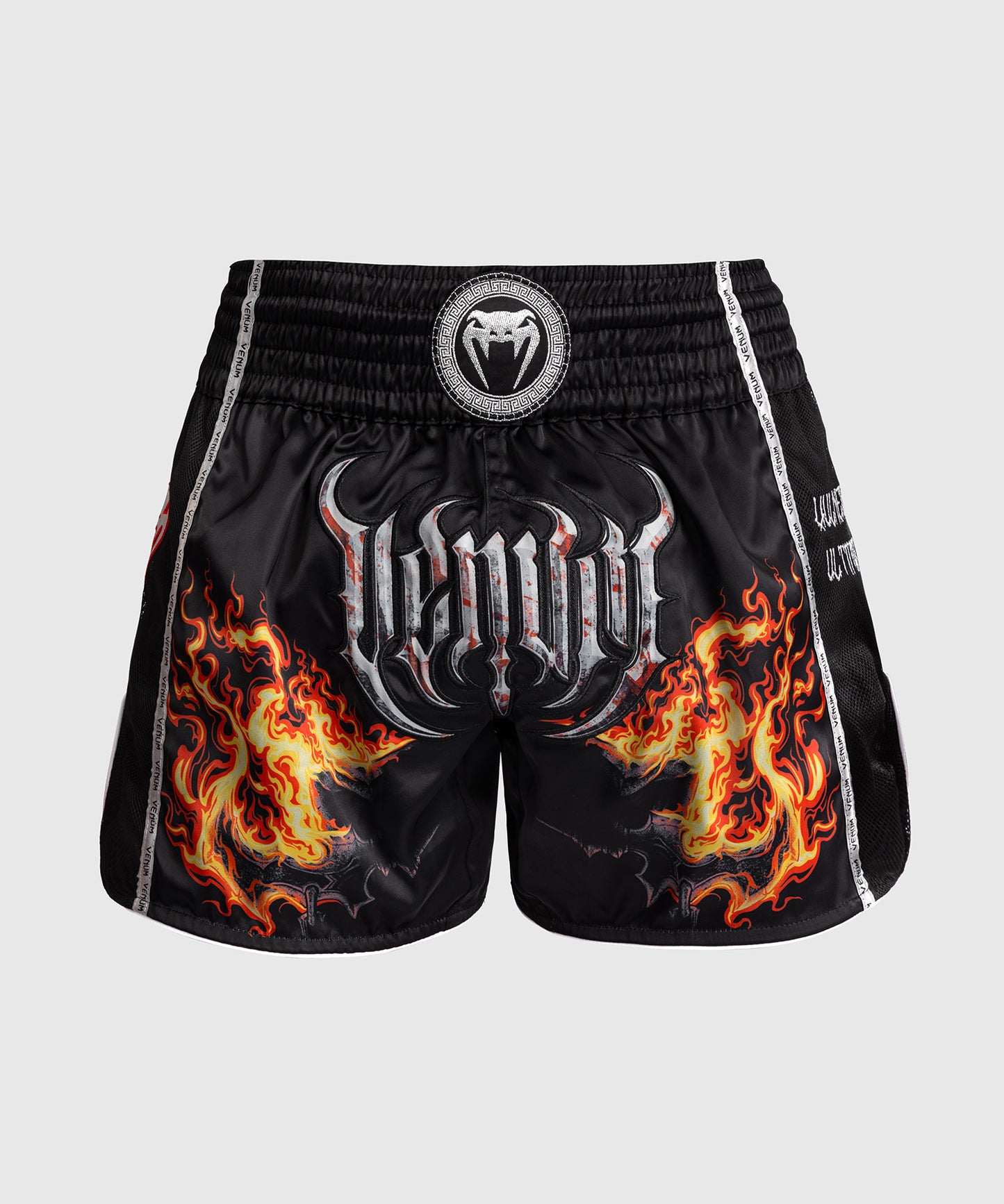 Shorts de Muay Thai Venum Gladiator 5.0 - Noir/Orange Néon - product-type_Shorts de Muay Thai