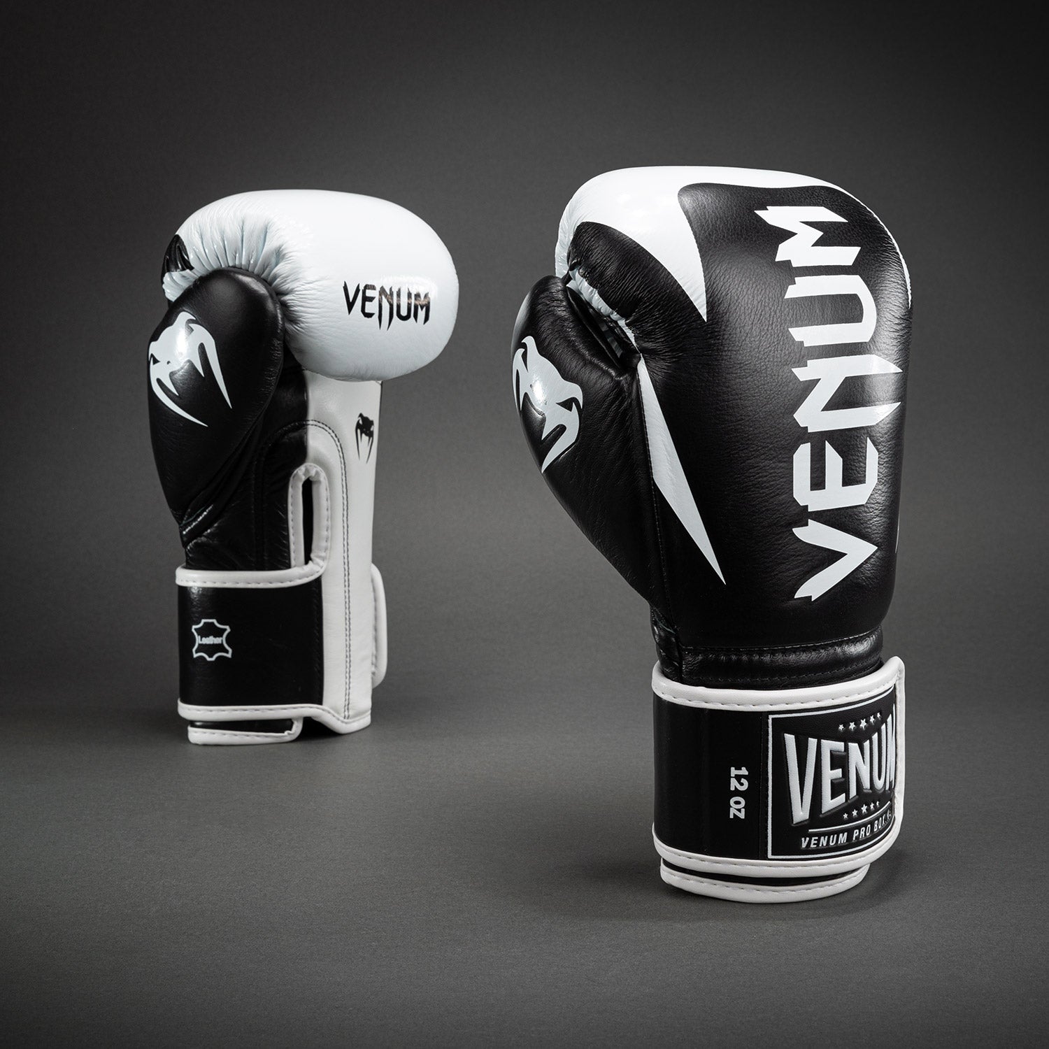 Gants de boxe pro Venum Hammer Velcro - Noir/Blanc - product-type_Gants de boxe