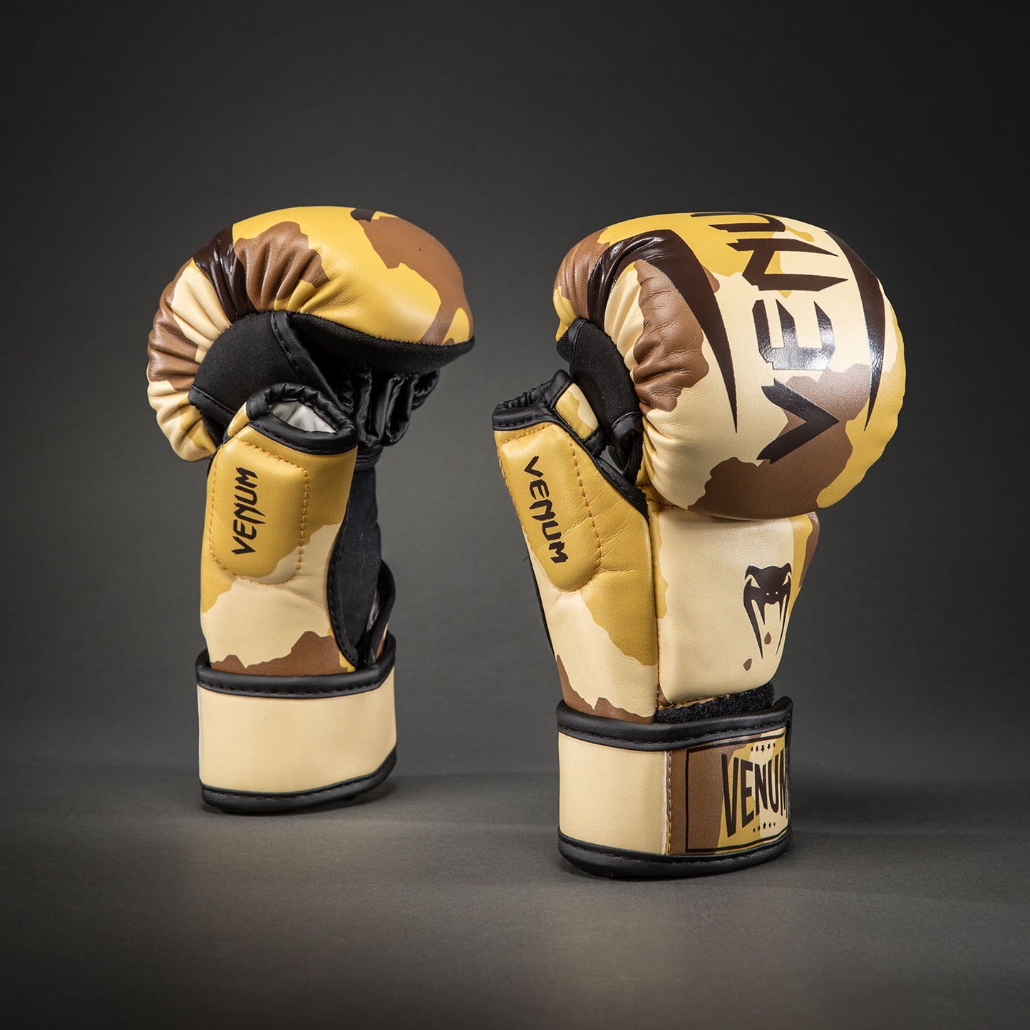 Gants de Sparring Venum Elite - Beige Clair/Marron