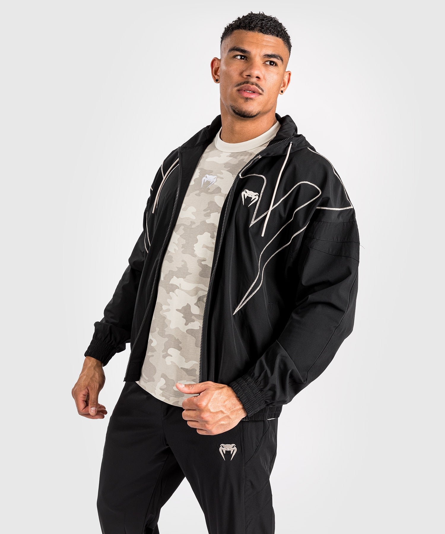 Veste de survêtement Venum Attack 90 - Noir/Blanc - Sweatshirts