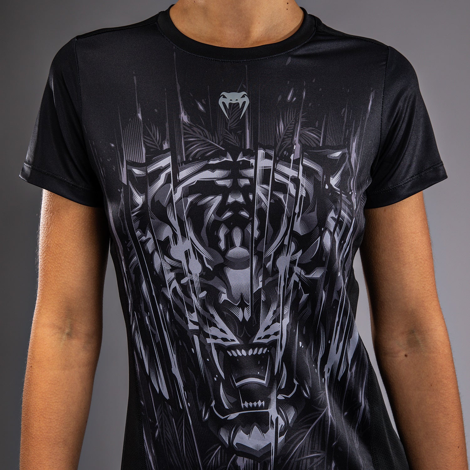 T-Shirt Dry-Tech Venum Tiger pour Femmes - Noir/Argent - product-type_T-Shirts Dry Tech
