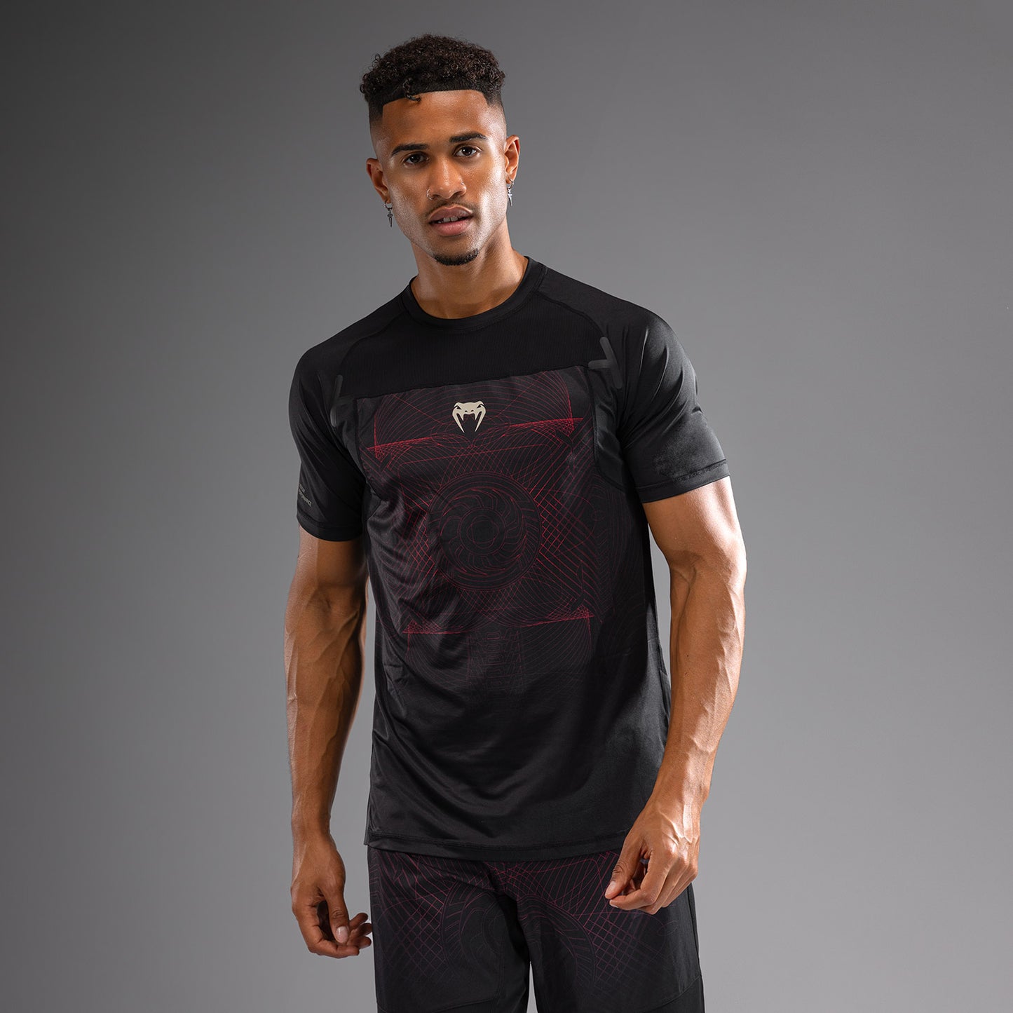 T-Shirt Dry-Tech Venum G-Fit Air - Noir Profond/Rouge Feu - product-type_T-Shirts Dry Tech